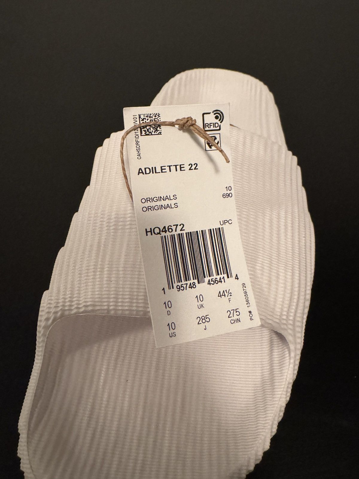 Adidas ADIDAS ADILETTE 22 SLIDES CRYSTAL WHITE Size US 10 / EU 43 - 6 Thumbnail