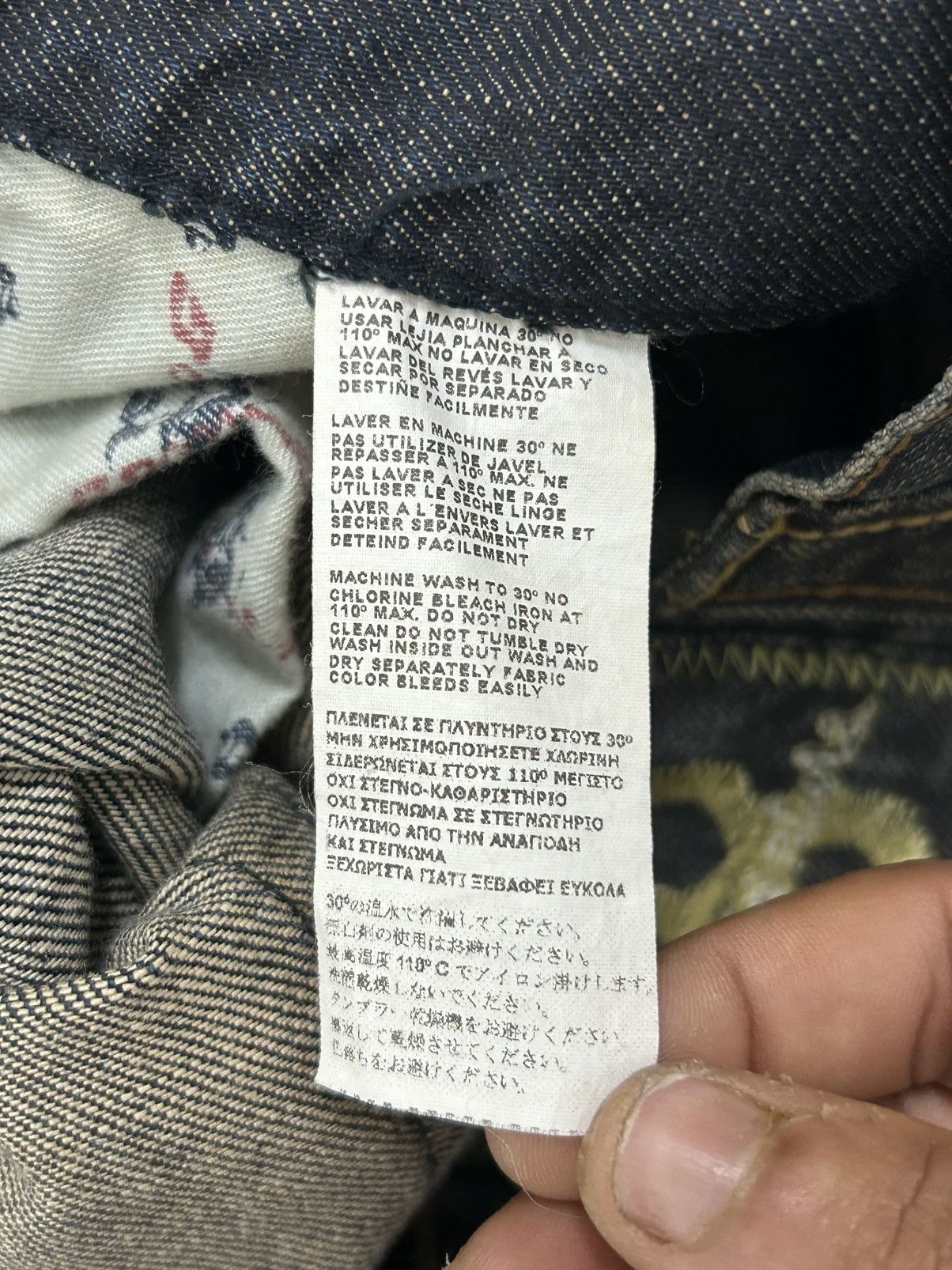 Le Grande Bleu (L.G.B.) Vintage Baggy Jeans Bonaventure Brand Mud Washed Size US 31 - 18 Thumbnail