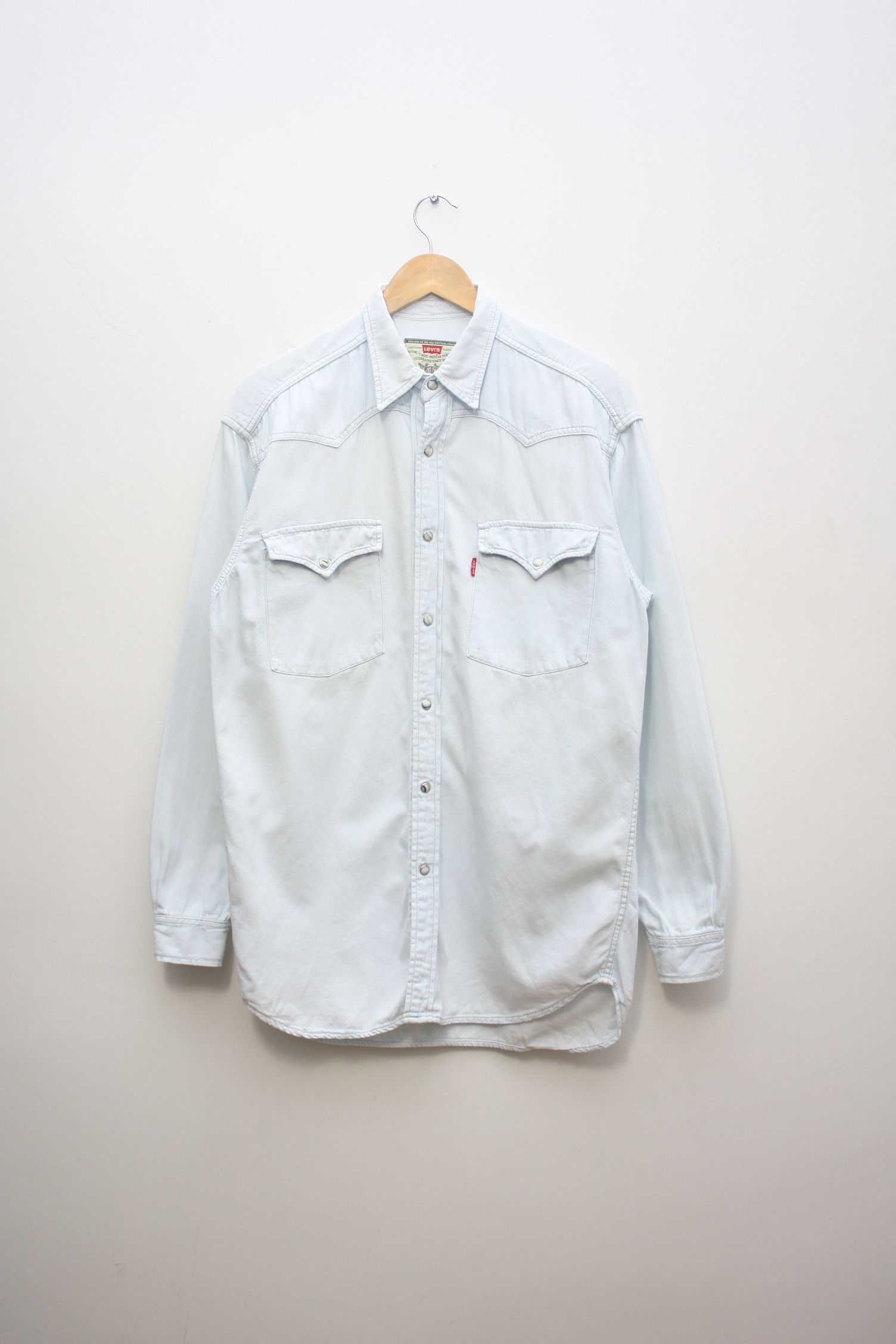 Levi's Levi's Sky Blue Vintage L/S Shirt Size US M / EU 48-50 / 2 - 3 Thumbnail
