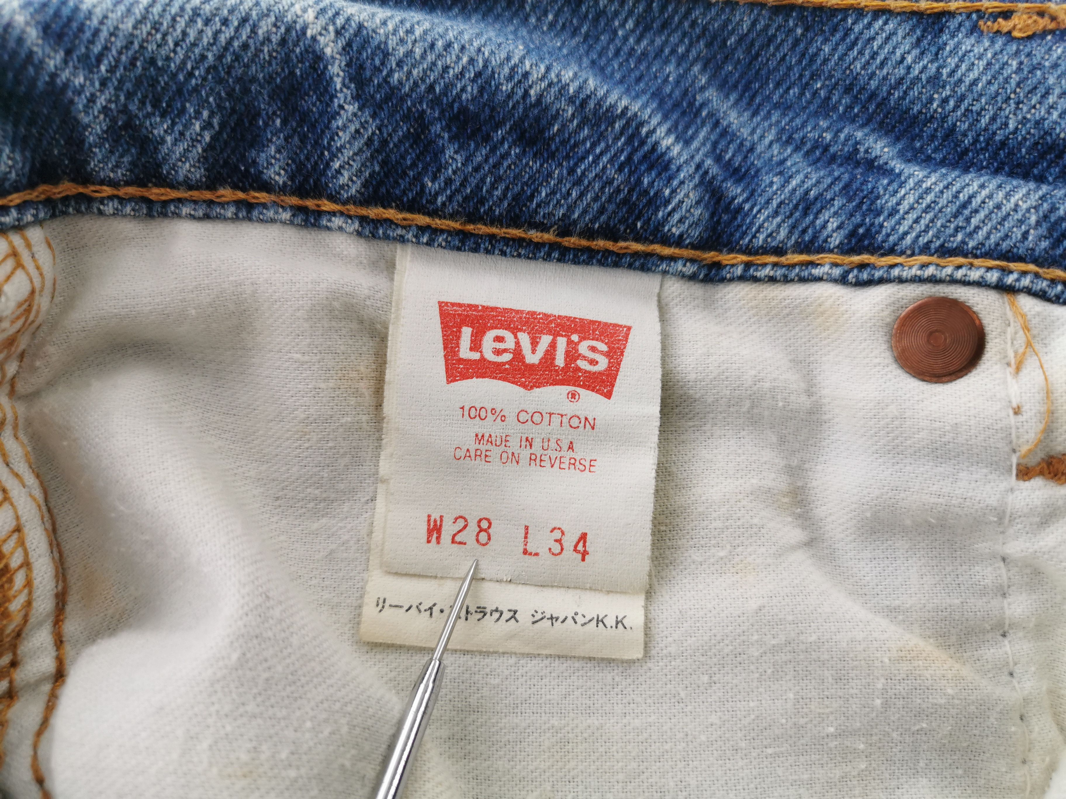 Levi's Distressed Levis Lot 505 Denim Made In USA Size 26/28x34 Size US 26 / EU 42 - 9 Thumbnail