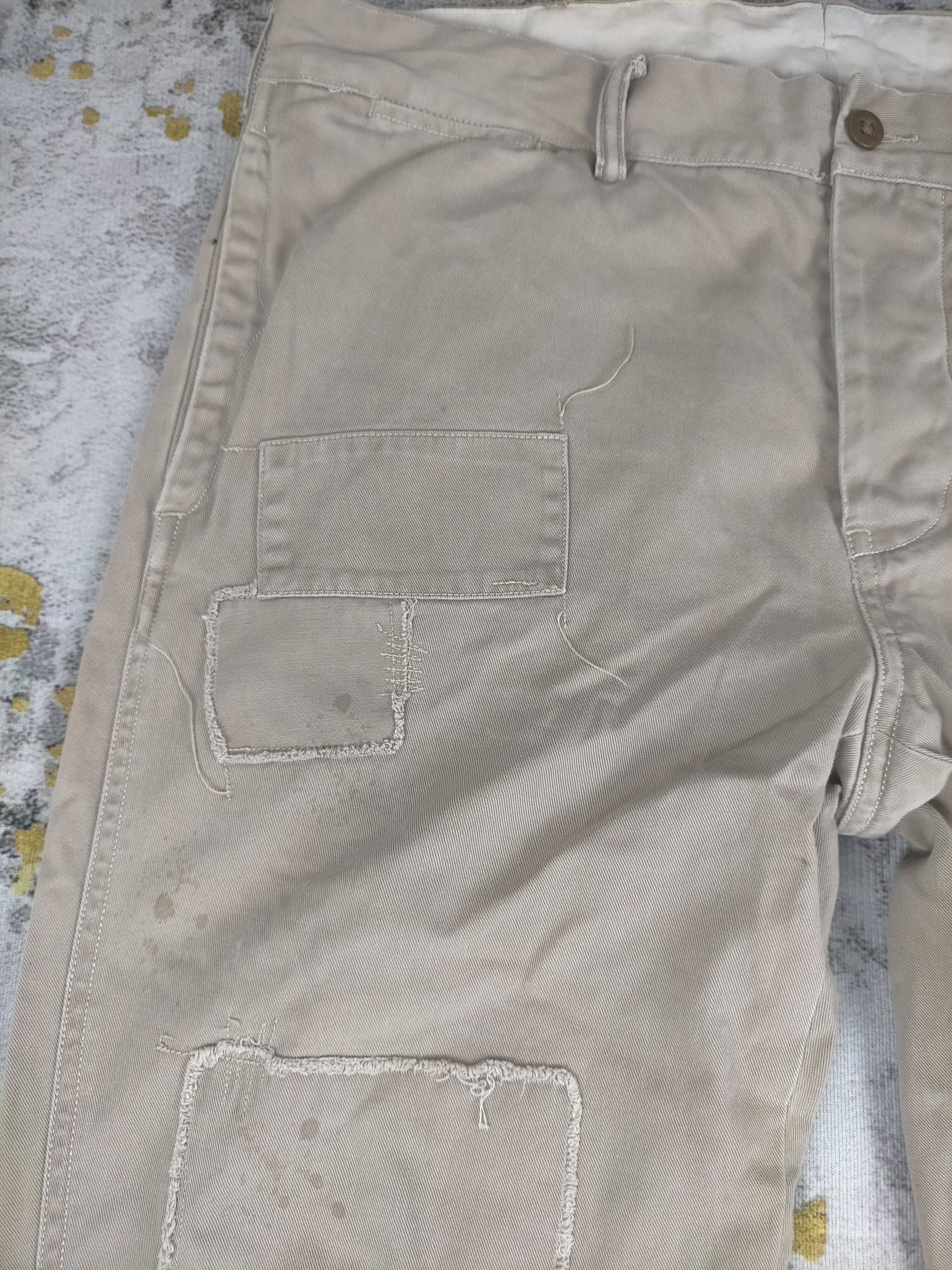 Ralph Lauren 🔥 Vintage Polo Ralph Lauren Patchwork Distressed Pants Size US 34 / EU 50 - 2 Thumbnail
