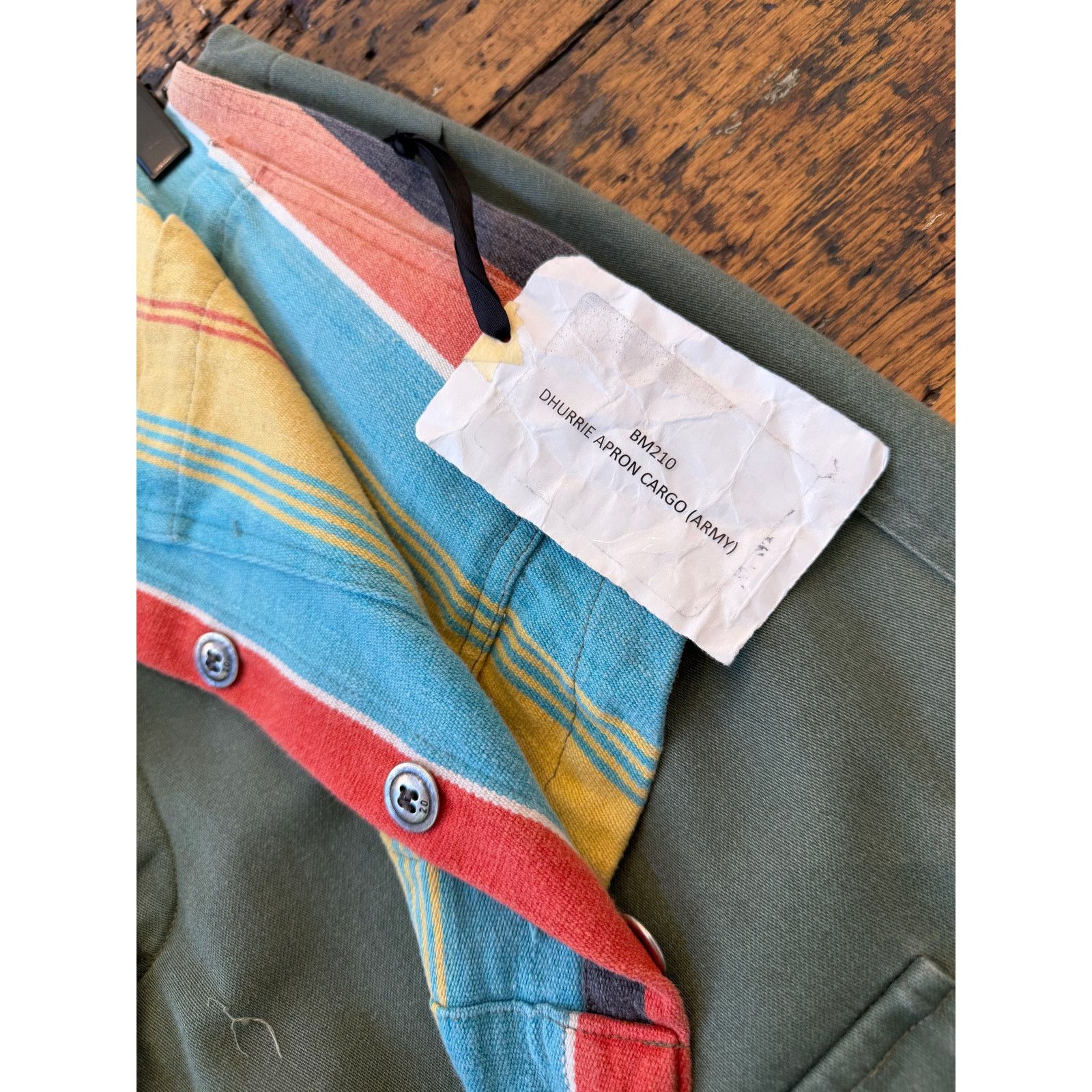 Greg Lauren Greg Lauren SAMPLE Dhurrie Apron Cargo Pants Size US 34 / EU 50 - 5 Thumbnail