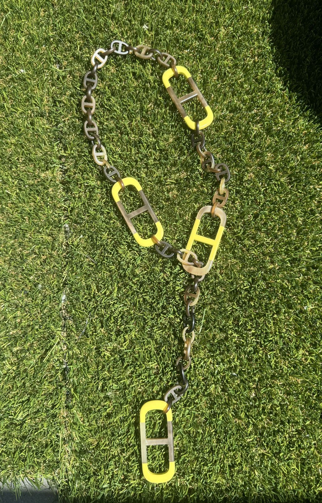 Hermes Hermes Buffalo Horn Link Necklace Size ONE SIZE - 1 Thumbnail