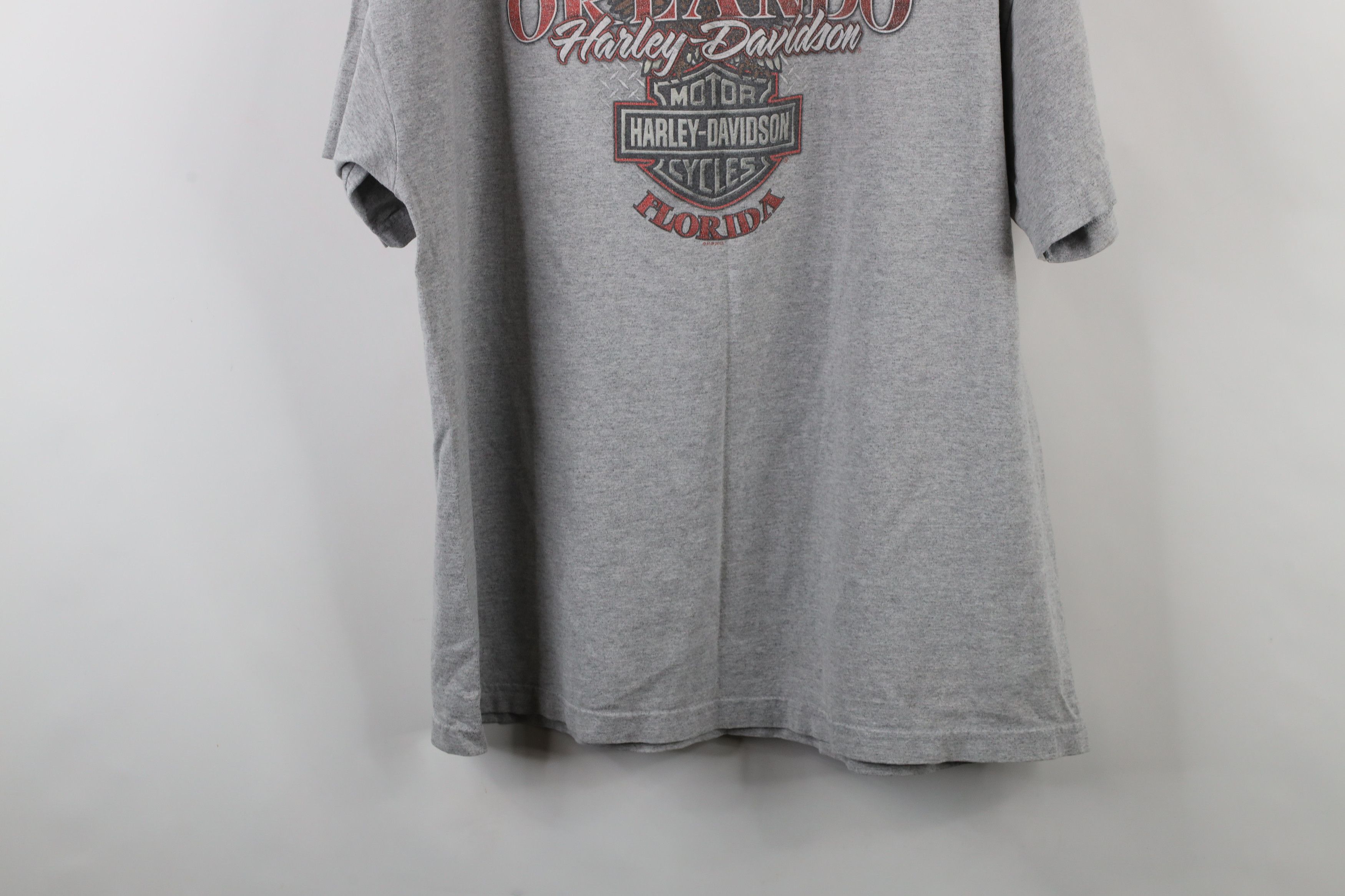 Harley Davidson × Vintage Vitnage Y2K Harley Davidson Big Logo Eagle T-Shirt Gray Size US XXL / EU 58 / 5 - 14 Thumbnail
