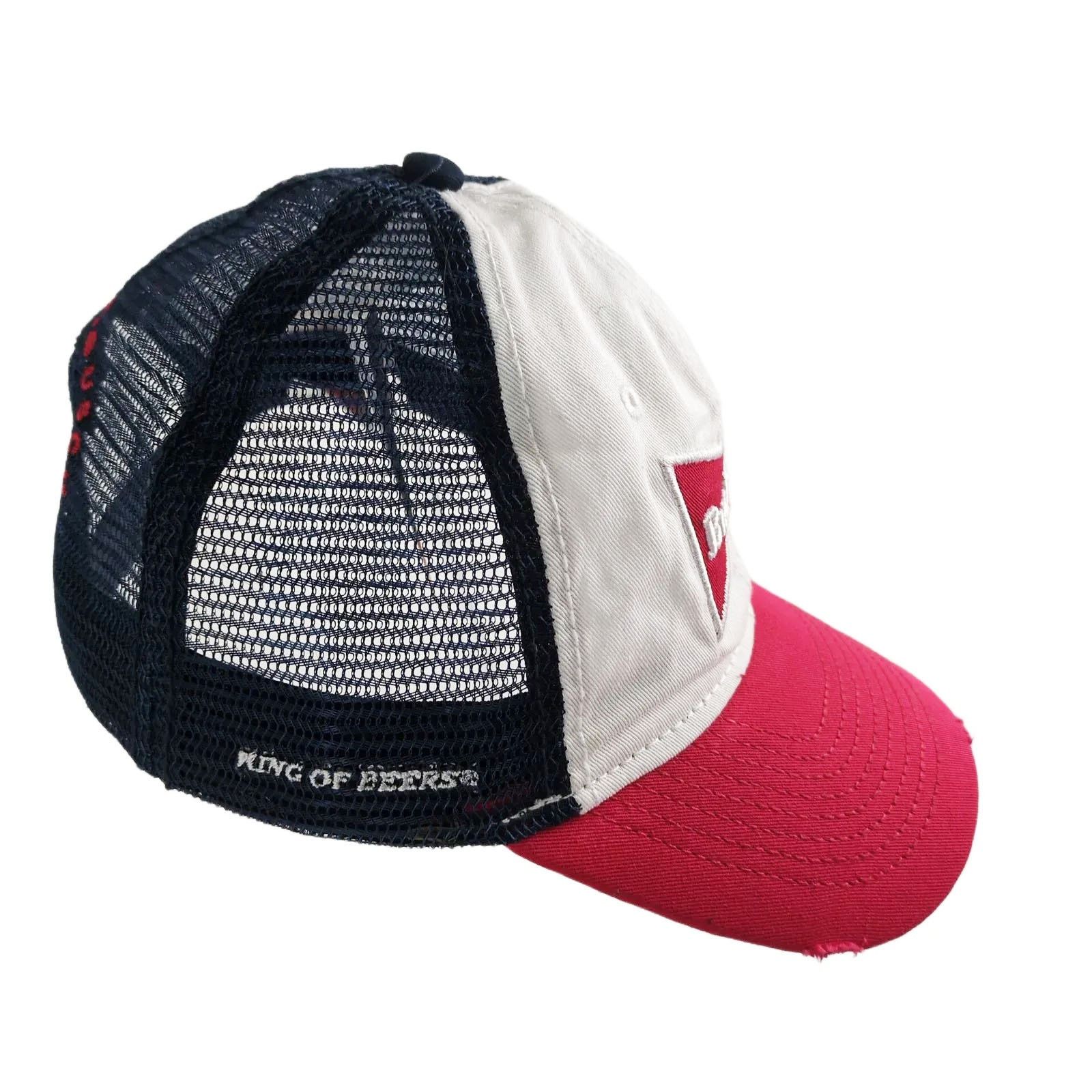 Vintage Anheuser-Busch BUDWEISER Beer Trucker Mesh Baseball Hat Size ONE SIZE - 3 Thumbnail
