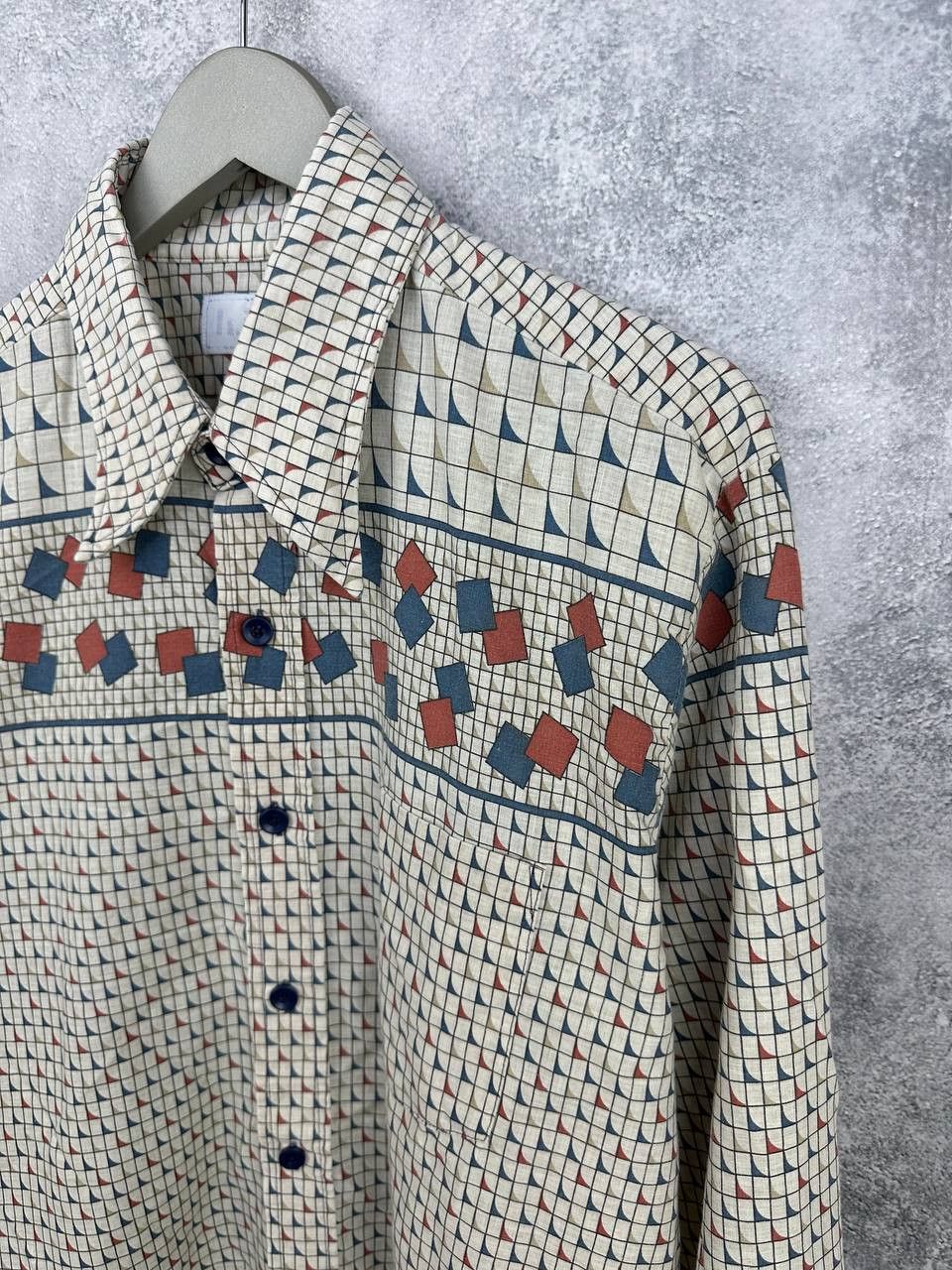 Vintage Vintage 70s H.I.S Retro Western Geometric ButtonUp Shirt LS Size US XL / EU 56 / 4 - 5 Thumbnail