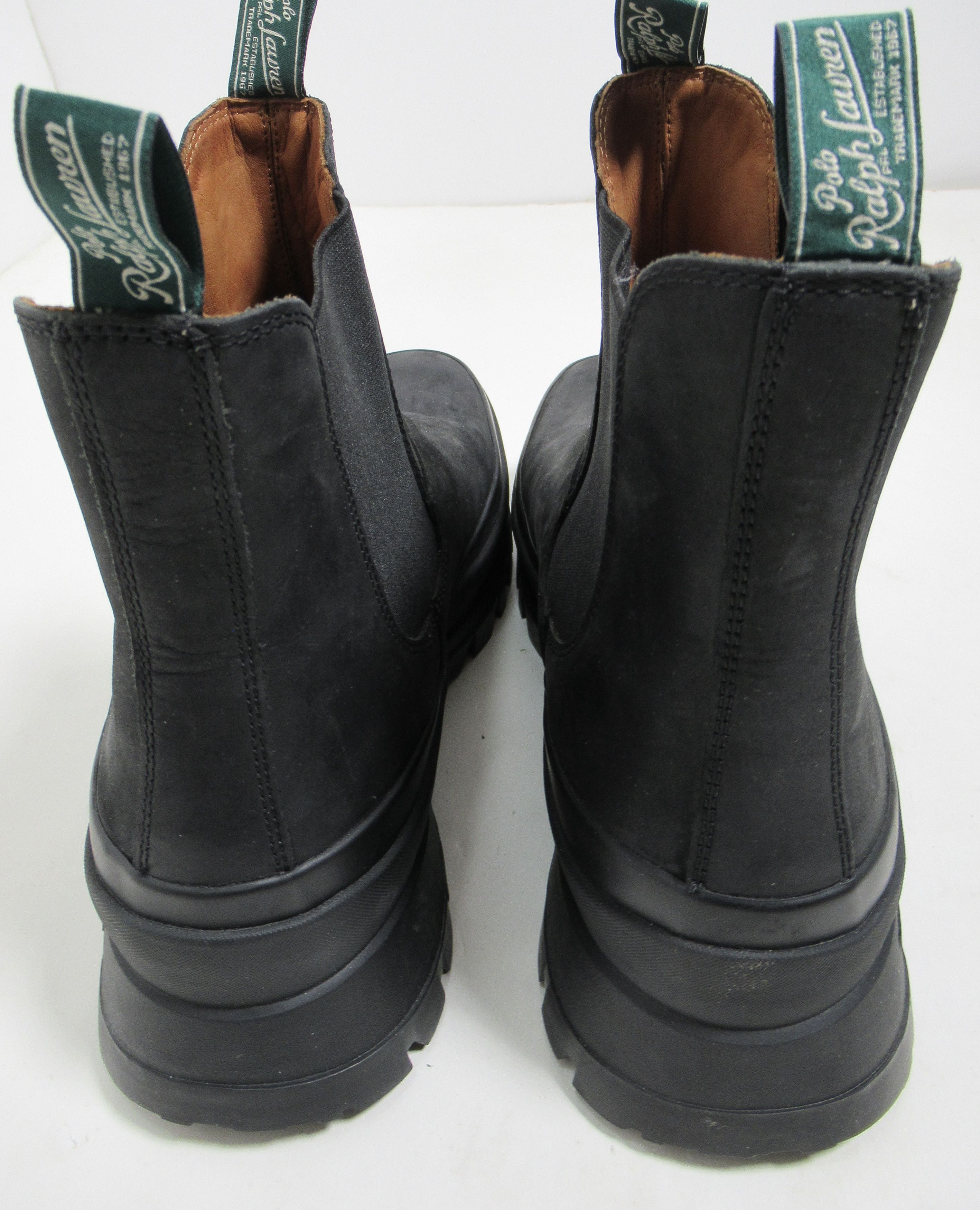 Polo Ralph Lauren Polo Ralph Lauren Unisex Logan Leather Chelsea Boot Black Size US 13 / EU 46 - 6 Thumbnail