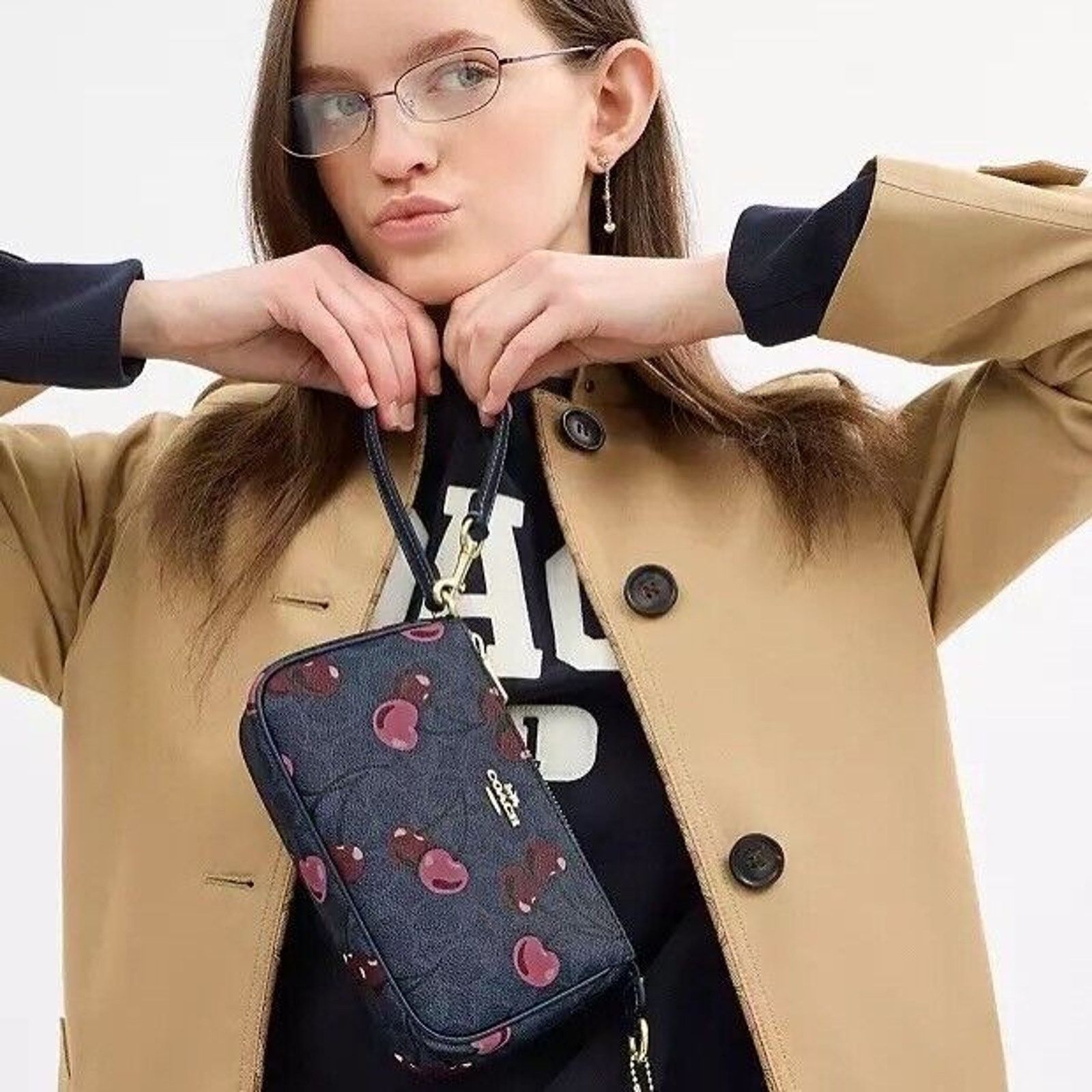 Coach NWT Limited Coach Nolita 19 In Signature Cherry Print CZ011 Size ONE SIZE - 5 Thumbnail