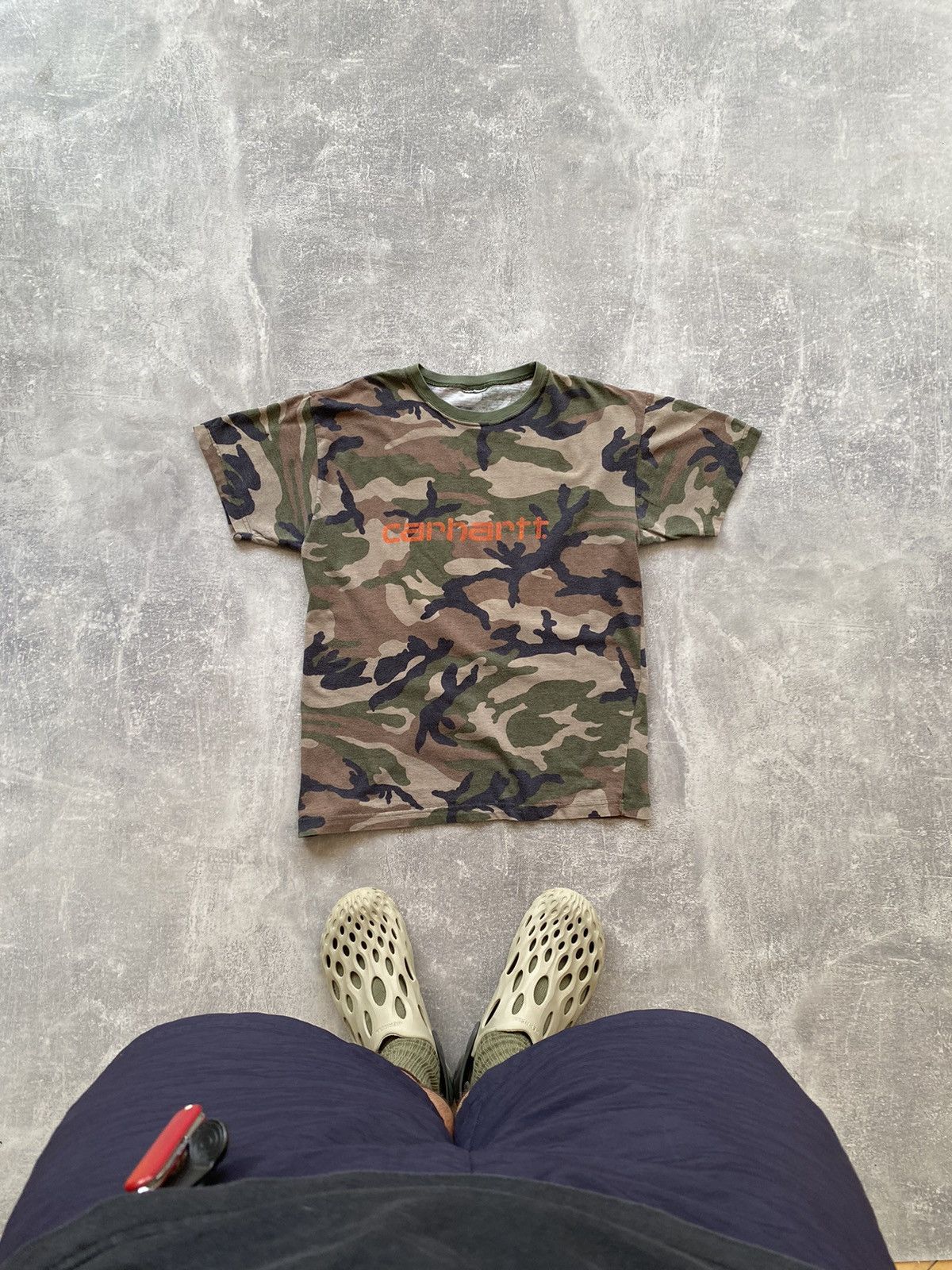 Carhartt Carhartt Big Logo Trashed Camo Tee Size US S / EU 44-46 / 1 - 1 Thumbnail