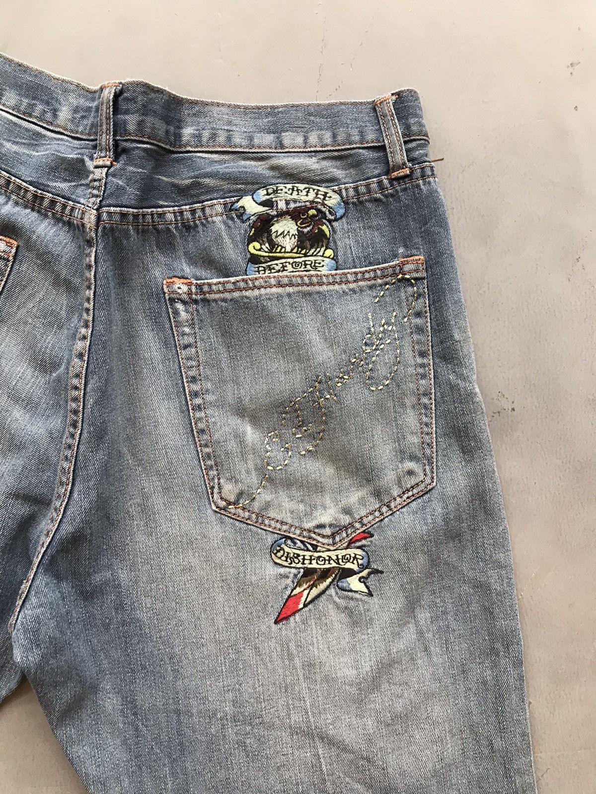 Ed Hardy Vintage Ed hardy embroidered denim Size US 38 / EU 54 - 12 Thumbnail