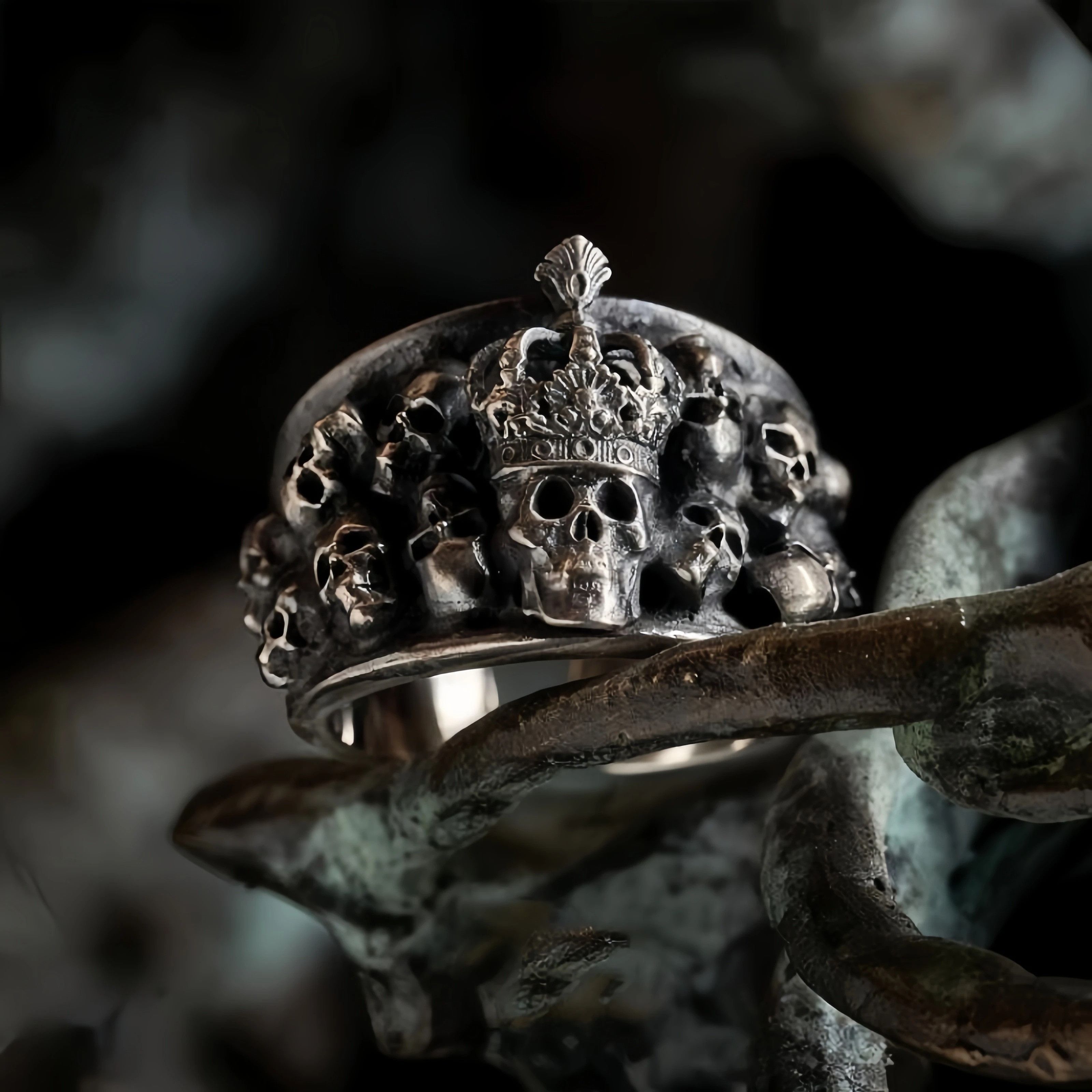 Vintage Biker Ring Size ONE SIZE - 6 Thumbnail