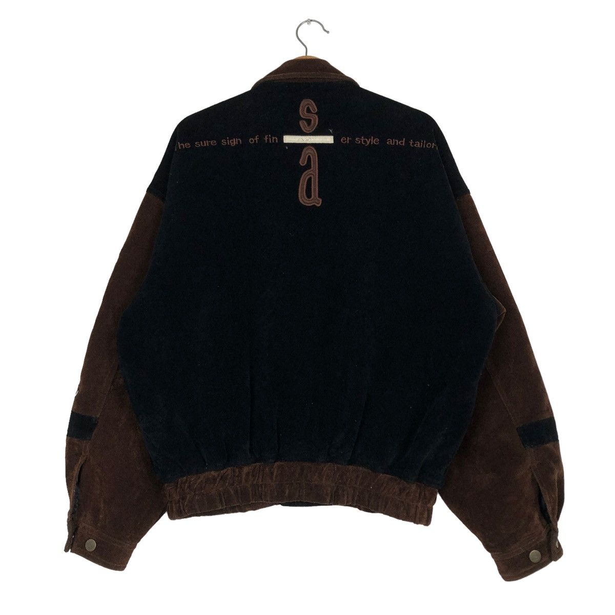 Japanese Brand 🔥VINTAGE BOMBER JACKET BUTTON SANTAFE BIG LOGO Size US L / EU 52-54 / 3 - 8 Thumbnail