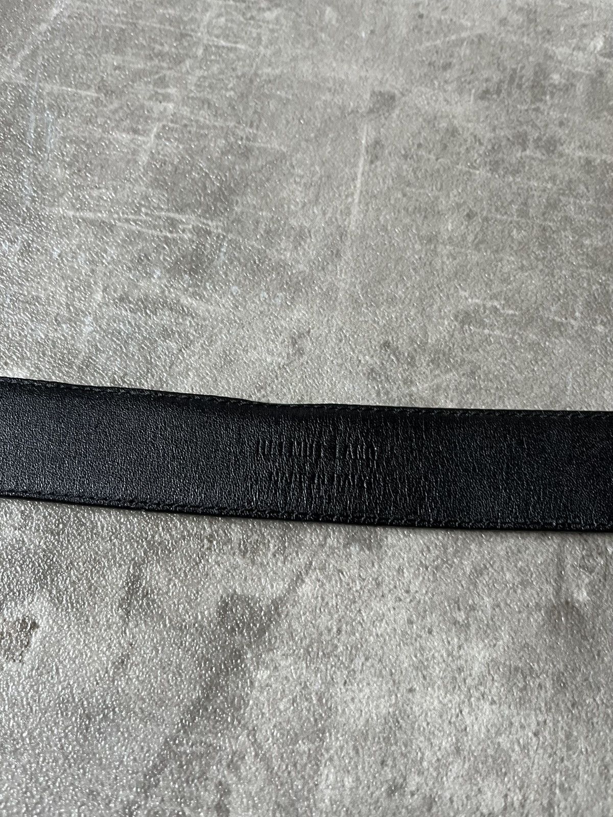 Helmut Lang Helmut Lang vintage leather belt archival black Size ONE SIZE - 7 Thumbnail