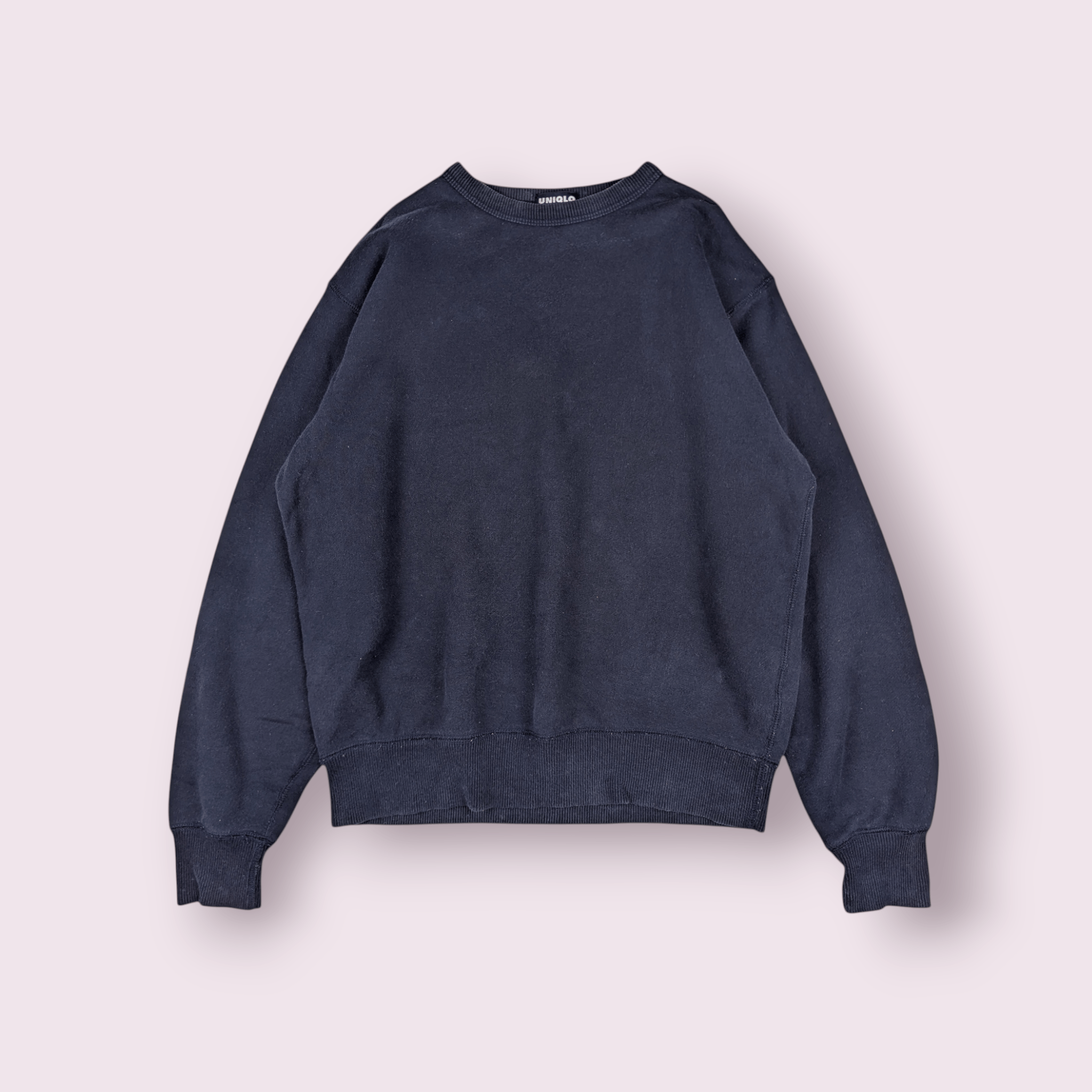 Uniqlo Vintage 90's UNIQLO Dark Blue Sweatshirts Jumper Pullover Size US M / EU 48-50 / 2 - 1 Thumbnail