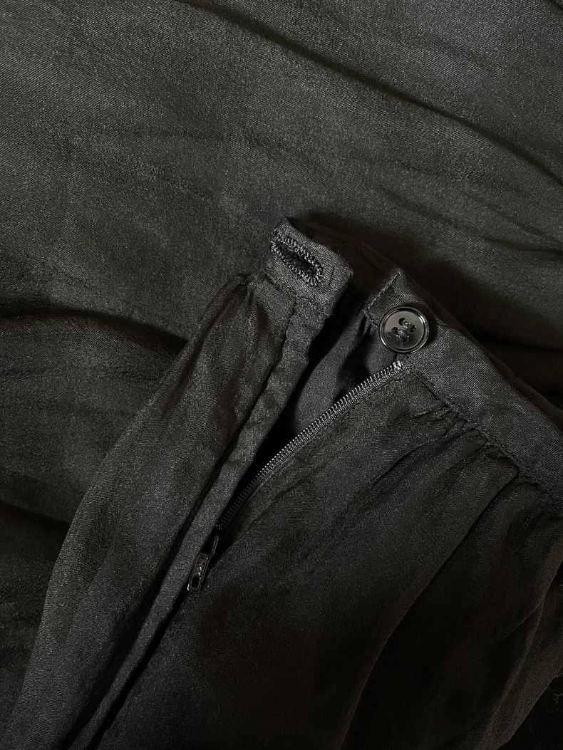 Comme des Garcons Comme des Garcons size M Black heavy silk cake pleated lon Size 22" - 7 Thumbnail