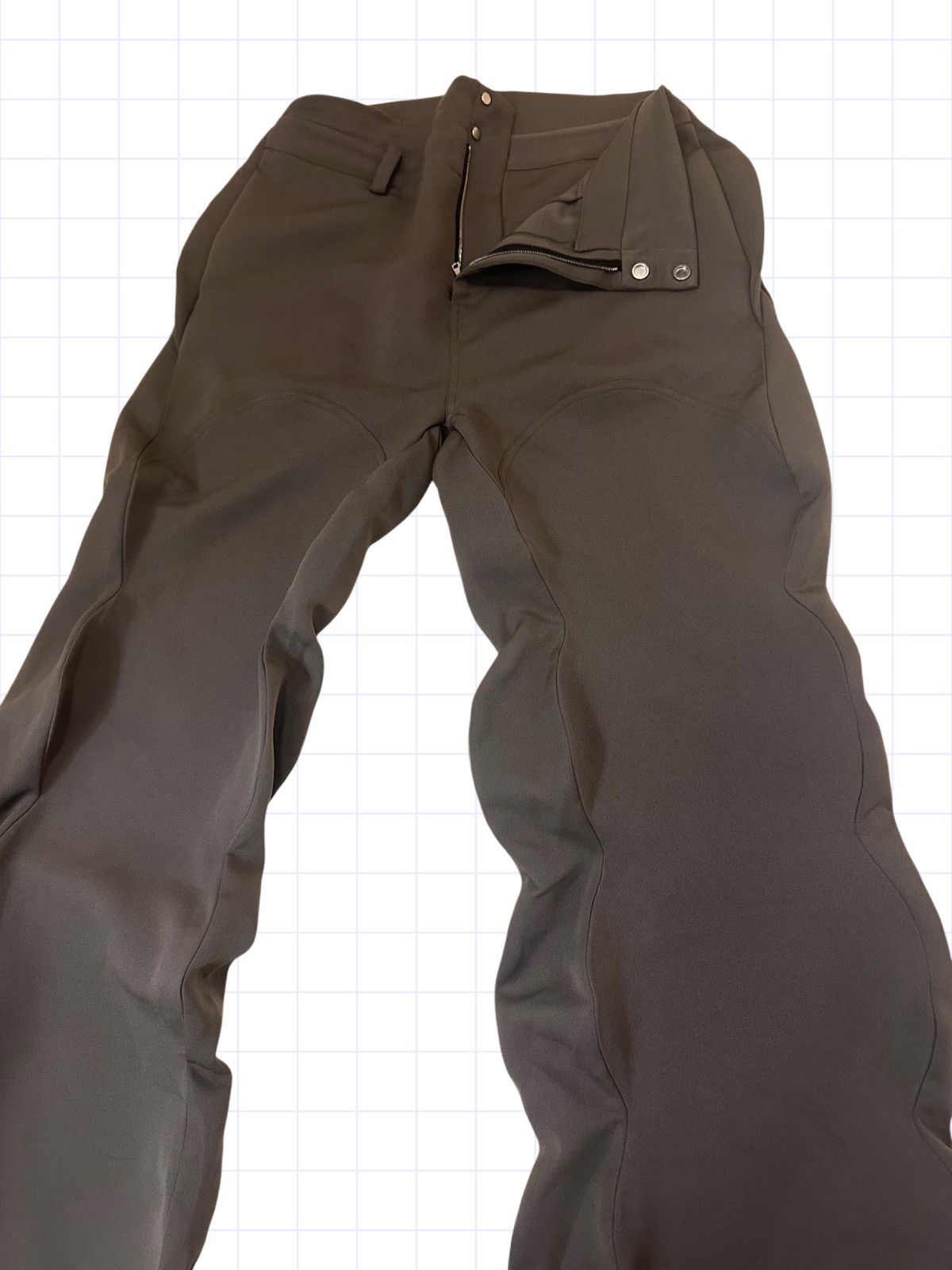 Designer Uncertain Factor Curvy Spiral Seam Pants High Waisted 33 34 Size US 33 - 5 Thumbnail