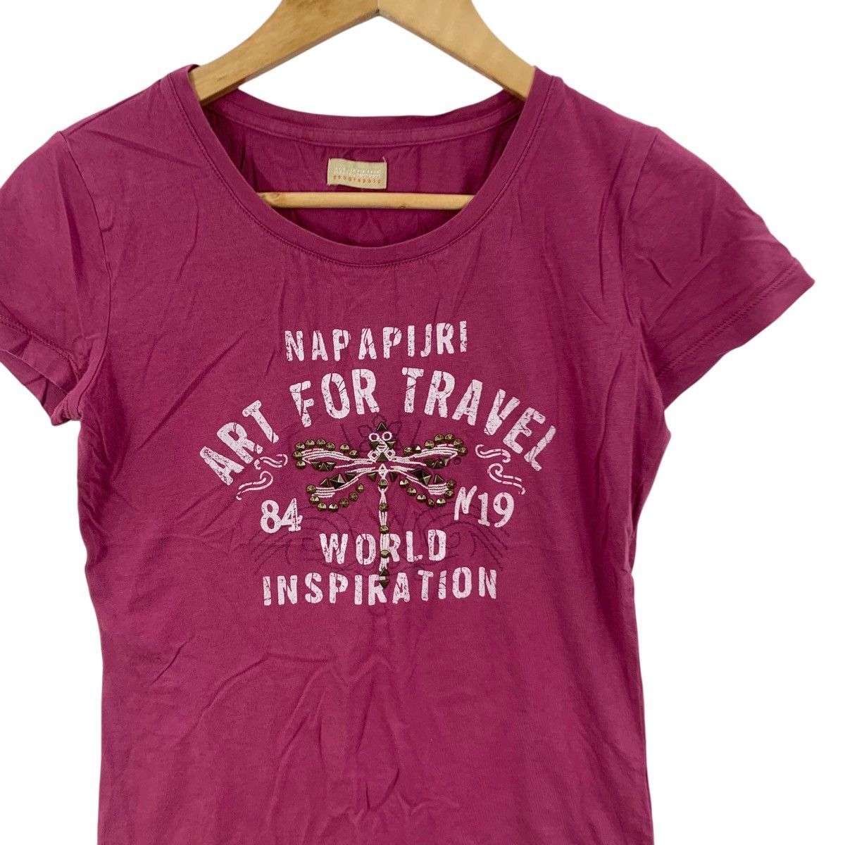 Napapijri NAPAPIJRI GEOGRAPHIC Art For Travel Tee Shirt Top World Size XS / US 0-2 / IT 36-38 - 6 Thumbnail