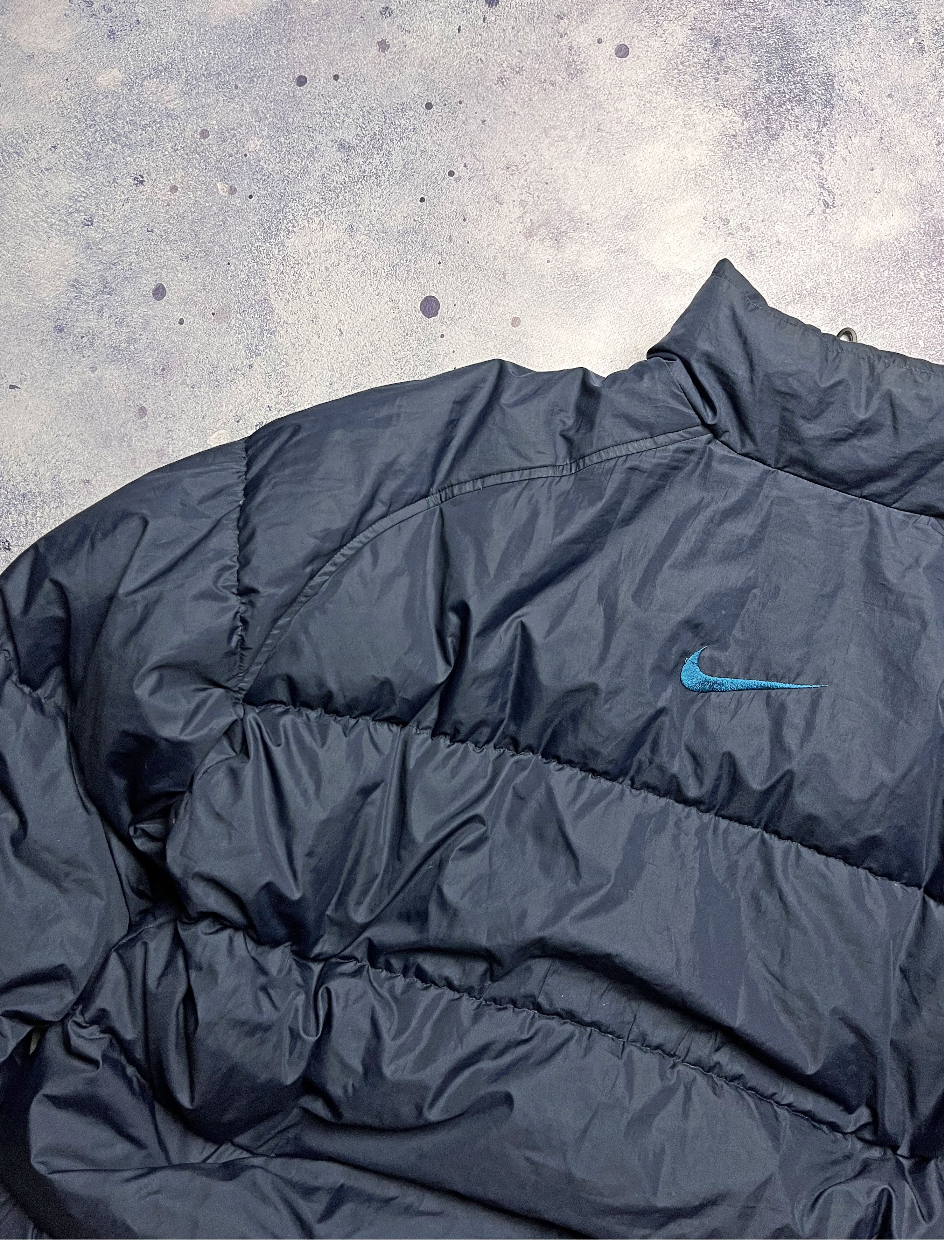 Nike Nike 90's Vintage Oversize Down Puffer Jacket Double Logo Size US XL / EU 56 / 4 - 6 Thumbnail
