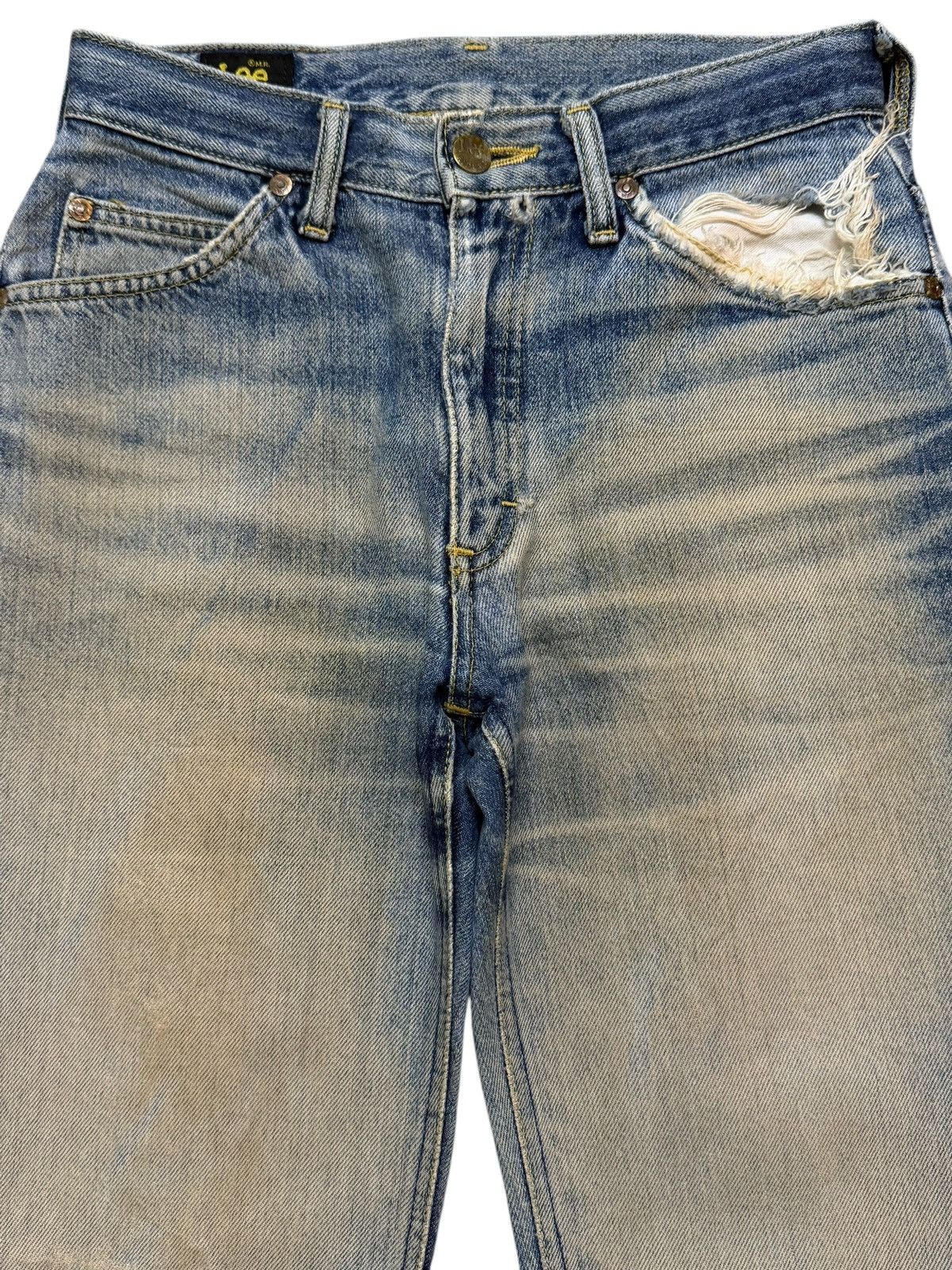 Lee Vintage 90s Lee Rider Mud Wash Faded Whiskers Wide Leg Flare Size 26" / US 2 / IT 38 - 3 Thumbnail