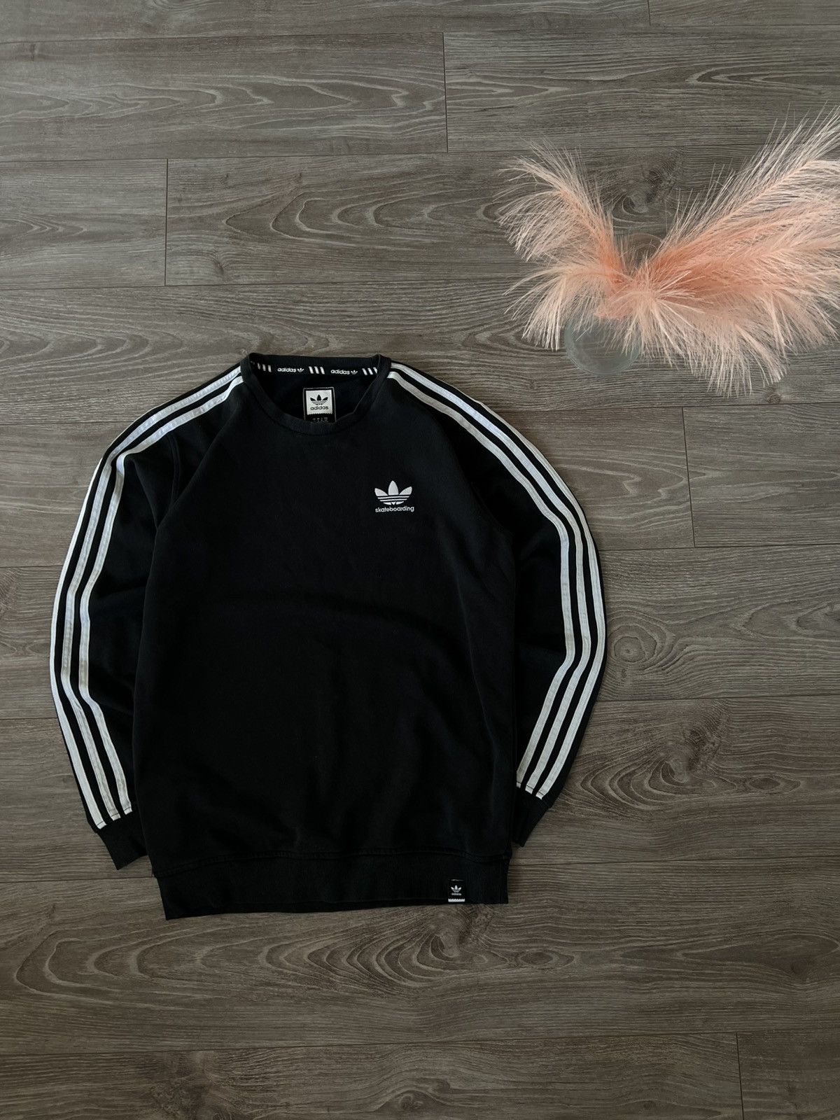 Adidas × Designer ‼️Vintage Adidas Skateboarding Knit Logo 3St Sweatshirt‼️ Size US S / EU 44-46 / 1 - 5 Thumbnail