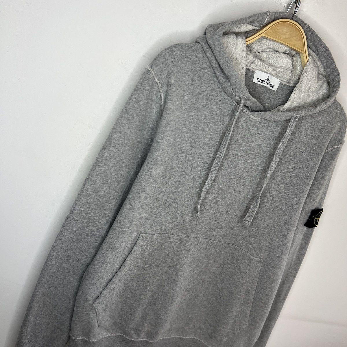Stone Island Stone Island Hoodie Sweatshirt Hooded Gray Patch Logo Size US L / EU 52-54 / 3 - 3 Thumbnail