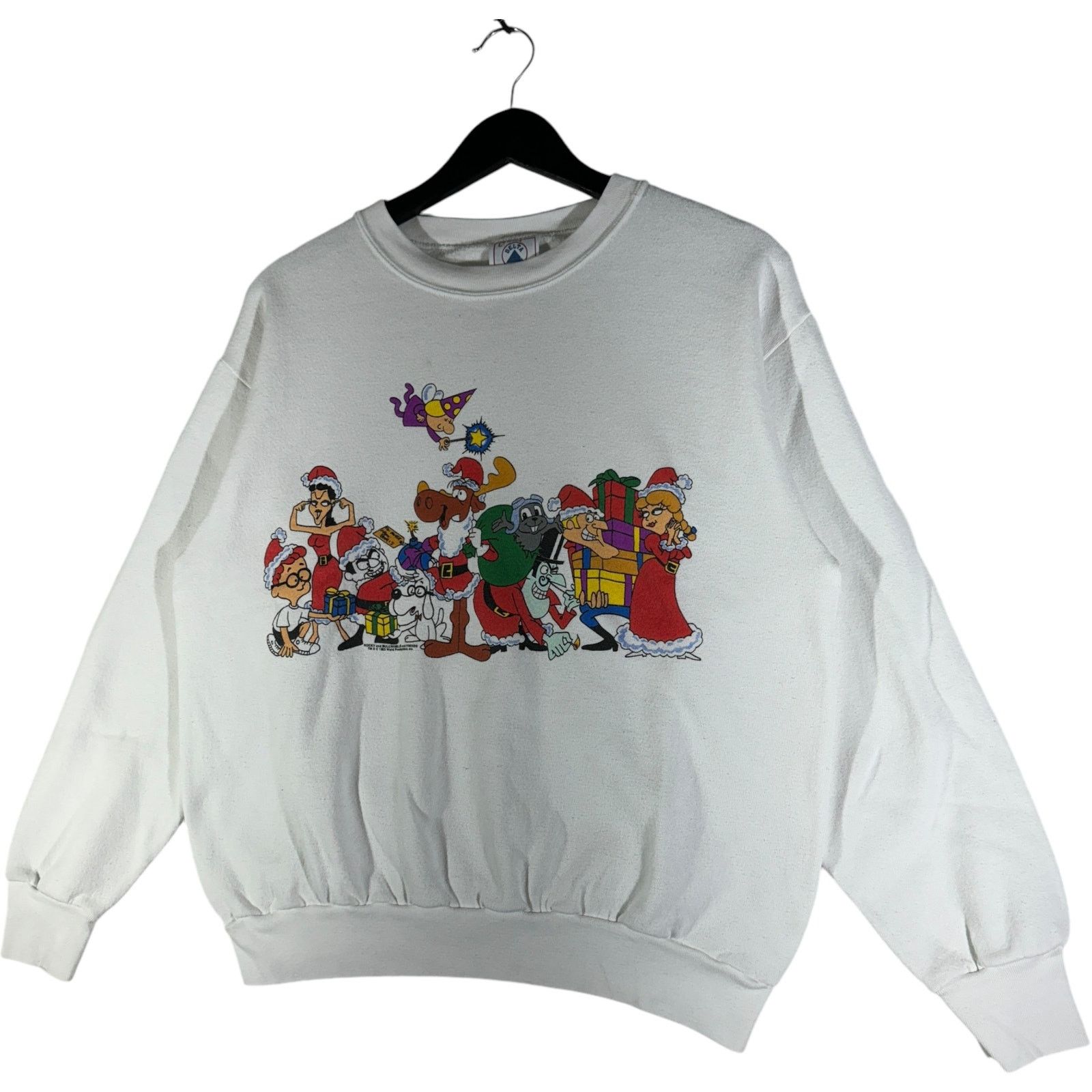 Delta Vintage Rocky And Bullwinkle And Friends Christmas Crewneck Size US L / EU 52-54 / 3 - 3 Thumbnail