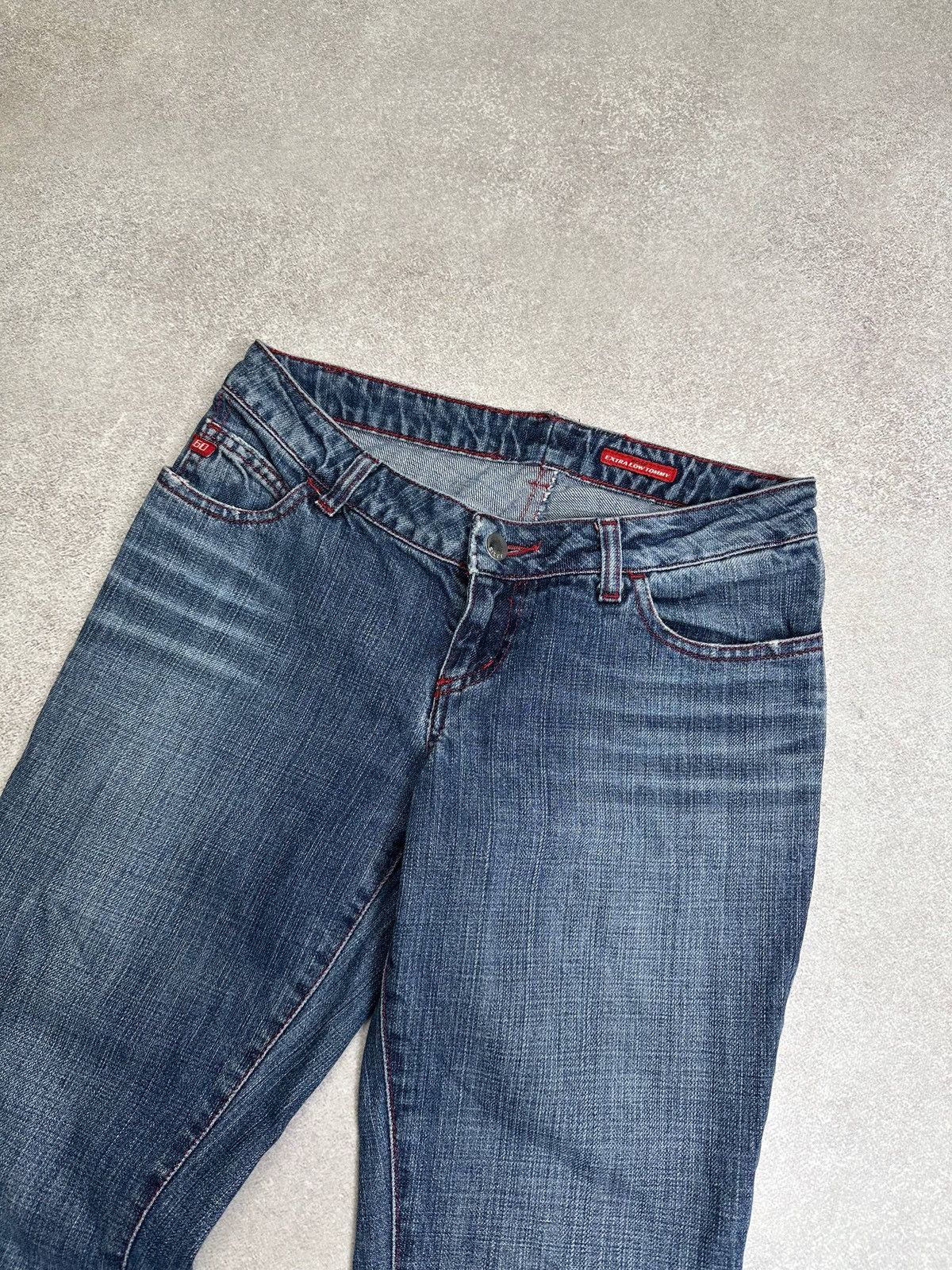 Japanese Brand Vintage Miss Sixty Extra Low Tommy Flared Womans Jeans 28 Size 28" / US 6 / IT 42 - 4 Thumbnail