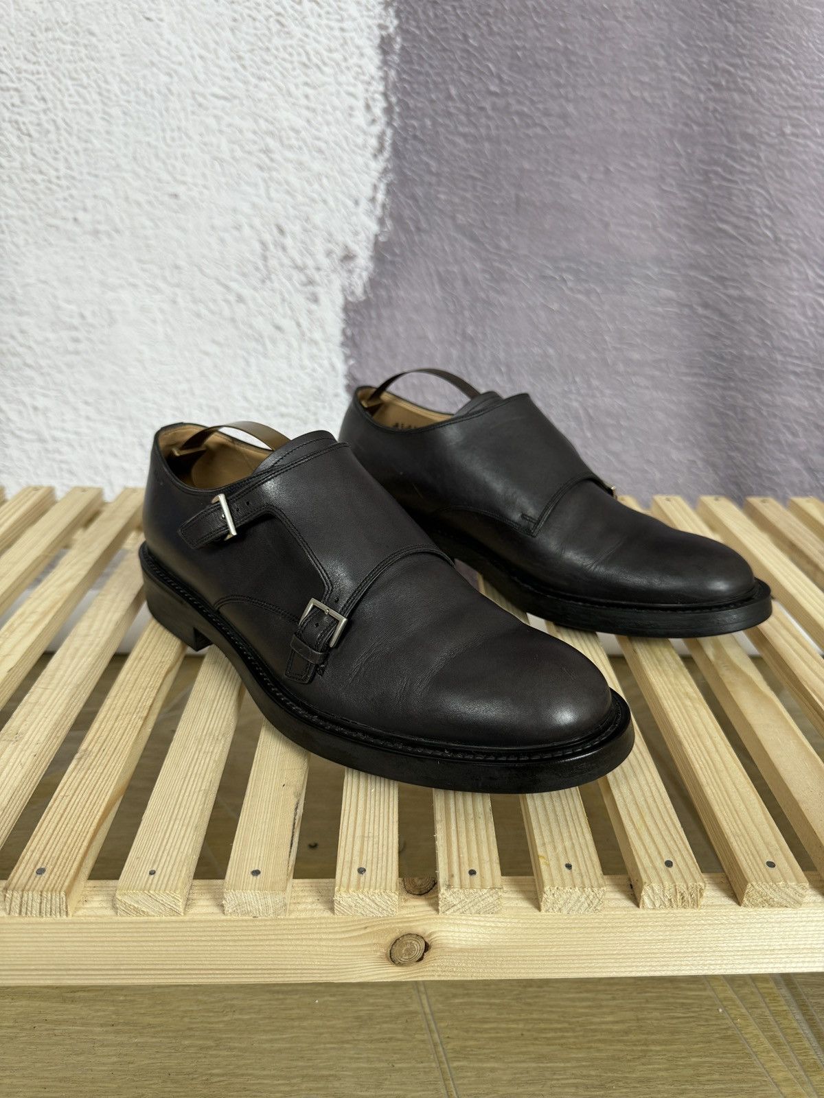 Bally Bally Switzerland double monk leather casual formal shoes Size US 9 / EU 42 - 2 Thumbnail