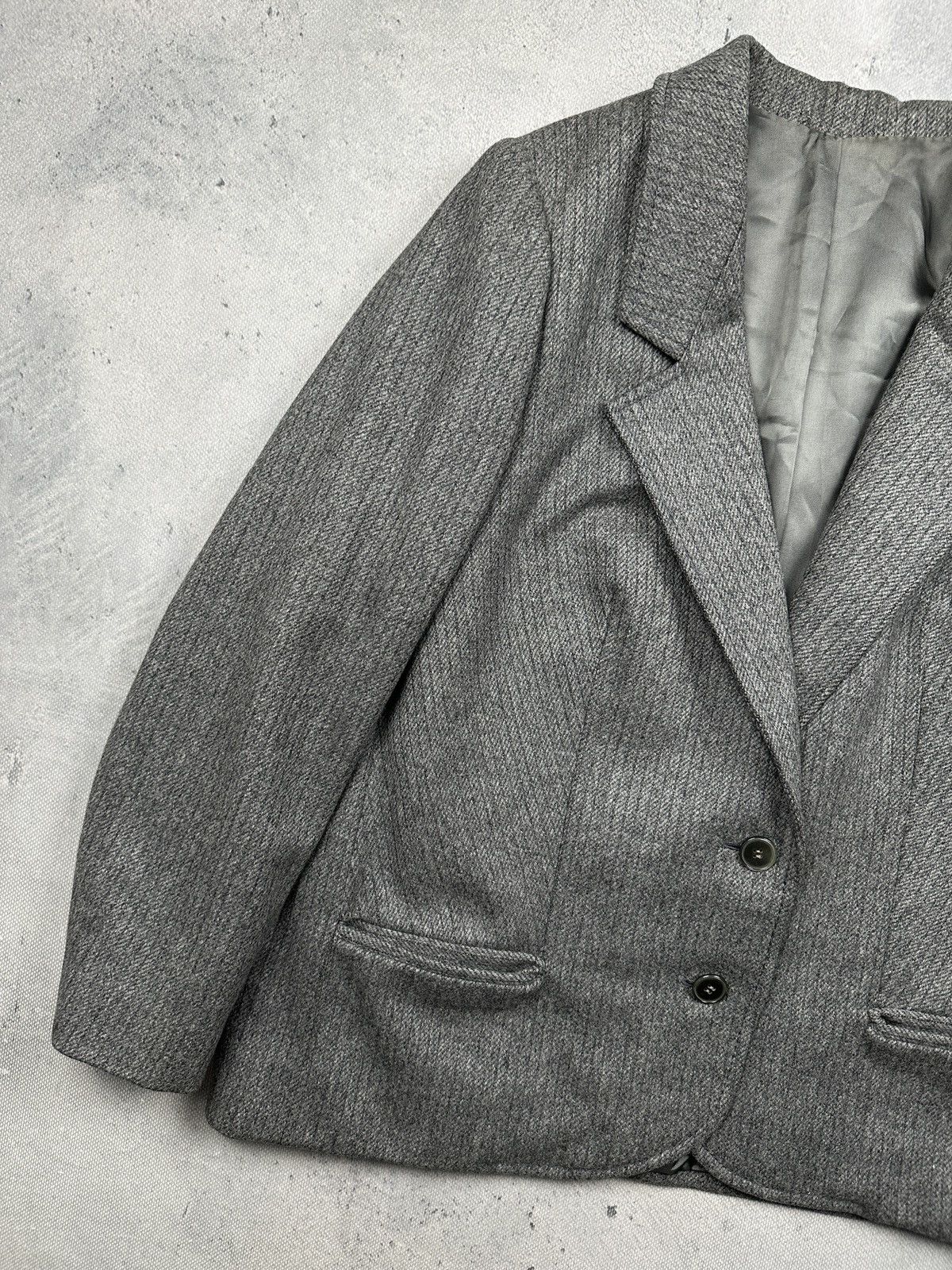 Ermenegildo Zegna Vintage Zegna Wool Blazer Grey Tailored Classic Minimalist Size XL / US 12-14 / IT 48-50 - 6 Thumbnail