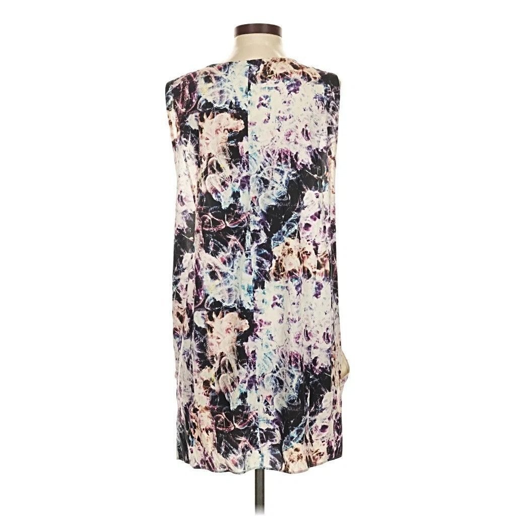 Olivier Theyskens × Theory Theyskens' Theory Dorchid Silk Mini Dress Side Slits 4/38 Size S / US 4 / IT 40 - 11 Thumbnail