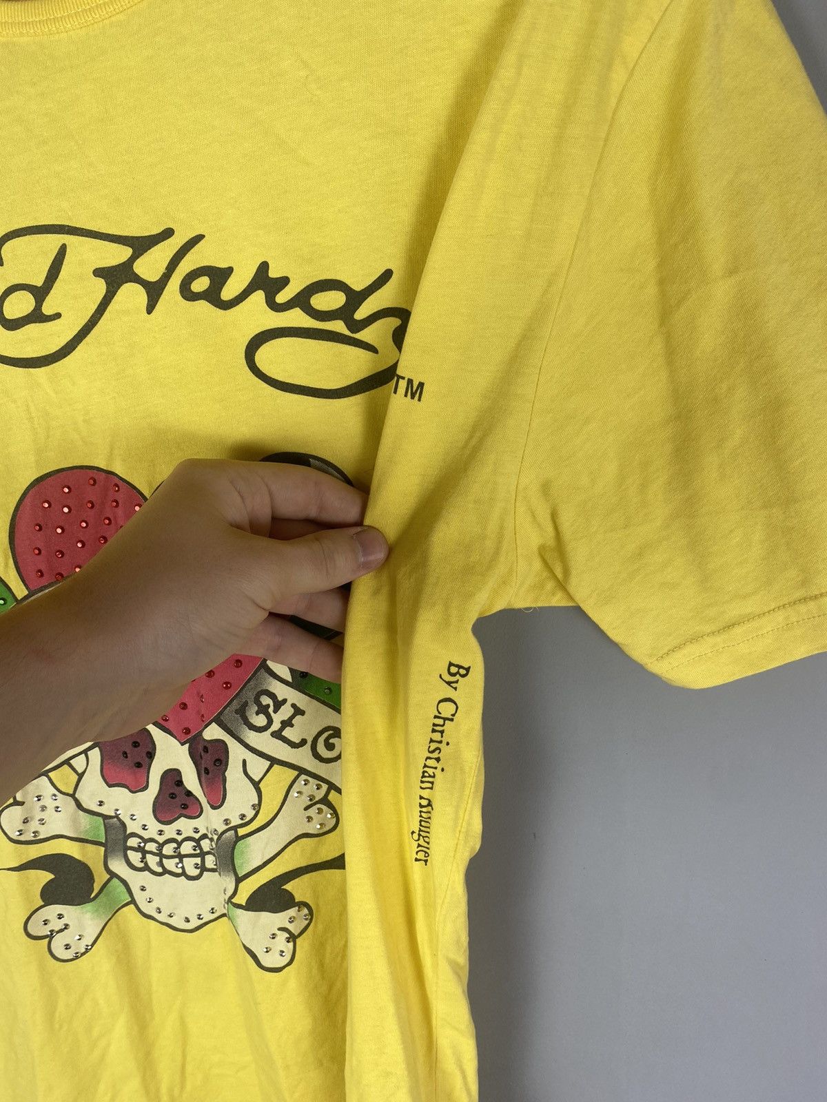 Ed Hardy Vintage Ed Hardy tee T-shirt polo big logo Size US L / EU 52-54 / 3 - 4 Thumbnail