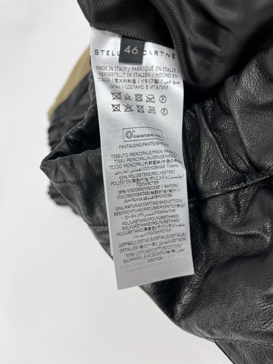 Stella McCartney VEGAN LEATHER TRACK PANTS Size US 33 - 8 Thumbnail
