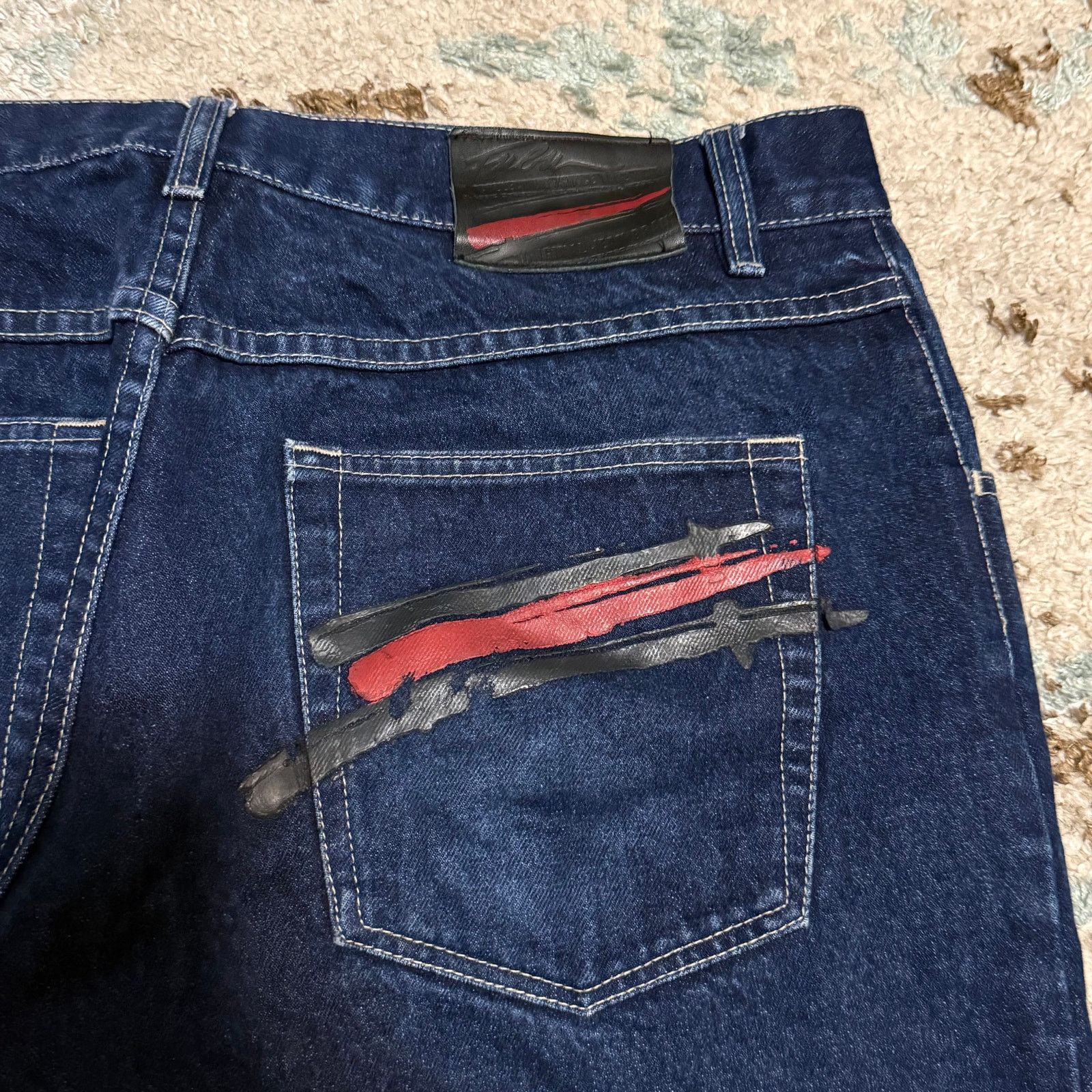 Fubu Vintage FUBU Baggy Wide Leg Jeans Size 36x30 Y2K Size US 36 / EU 52 - 4 Thumbnail