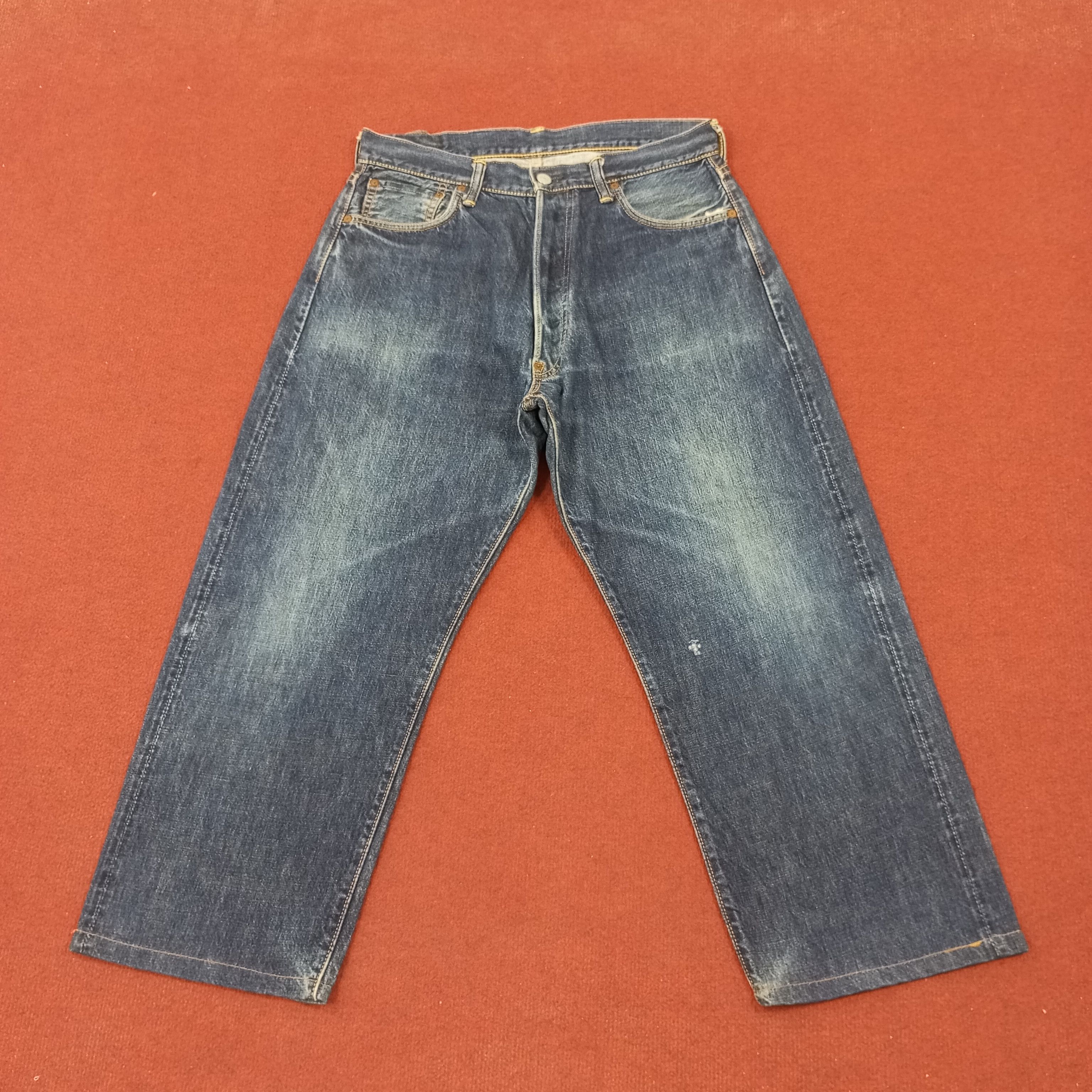 Evisu × Japanese Brand × Vintage Evisu Japanese Brand Fashion Style Custom Daicock Jeans Size US 31 - 4 Thumbnail