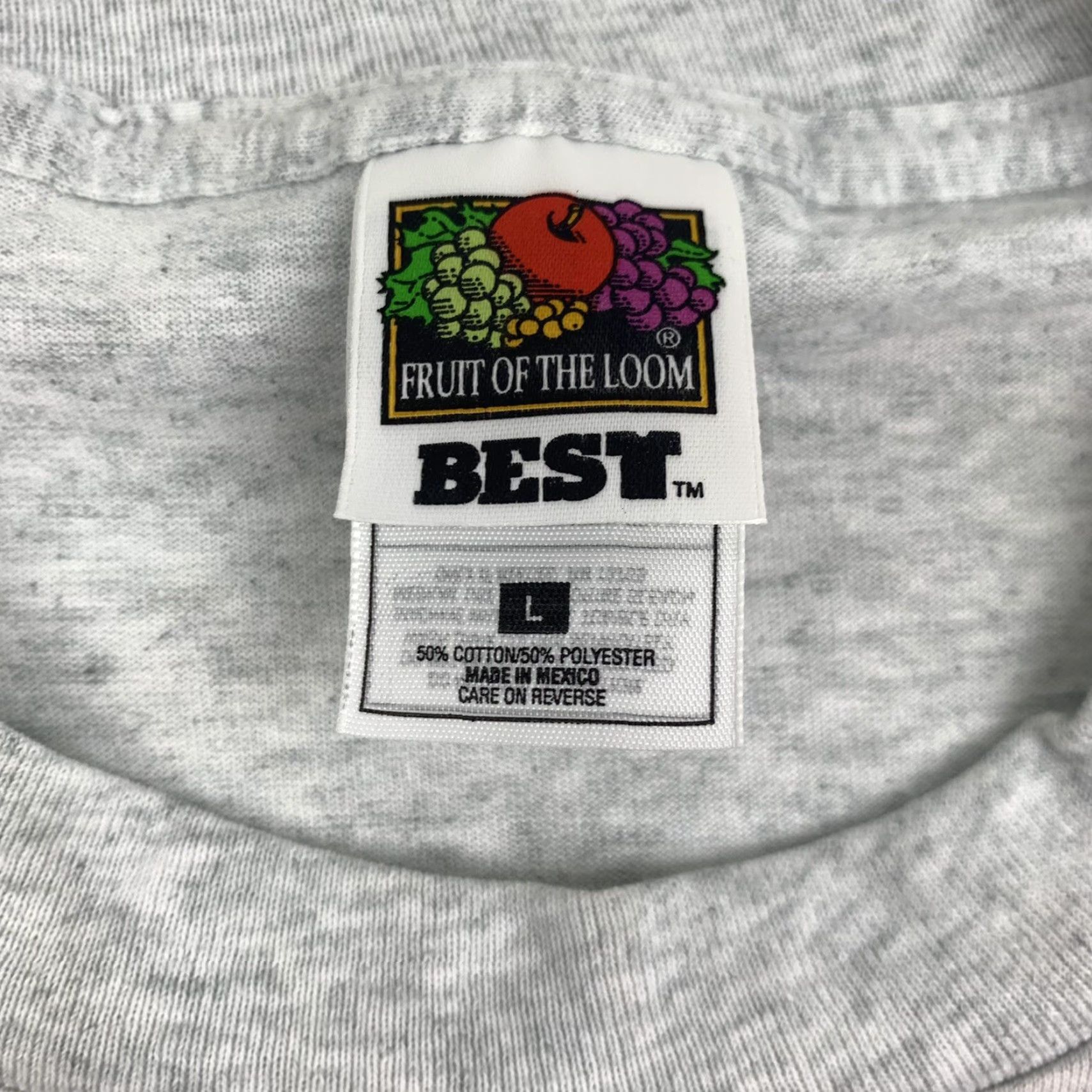 Fruit Of The Loom Vintage Reeves Block Company 50th T Shirt Adult Large Gray Made in USA 90s 1996 Size US L / EU 52-54 / 3 - 3 Thumbnail