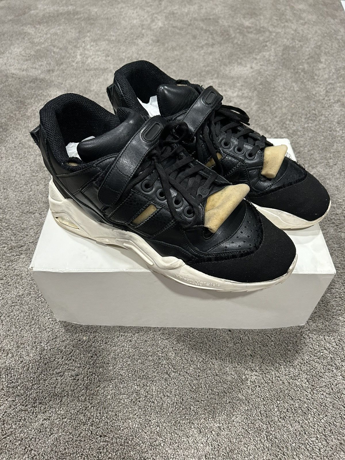 Maison Margiela Maison Margiela Retro Fit Artisanal Sneakers Black White Size US 13 / EU 46 - 11 Thumbnail
