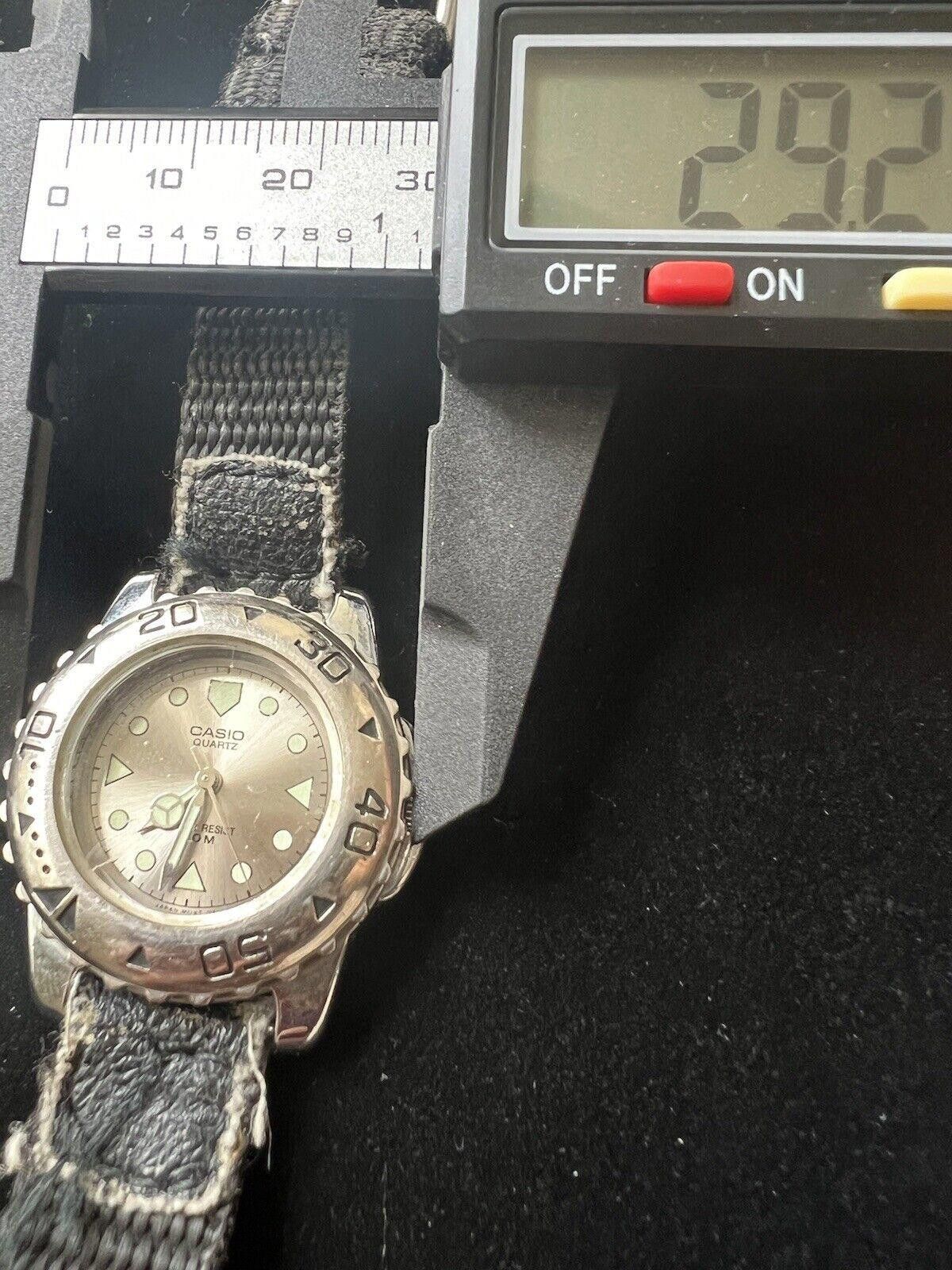 Casio Casio Women’s LTP-3007 Watch Nylon Band NEW BATTERY Size ONE SIZE - 3 Thumbnail