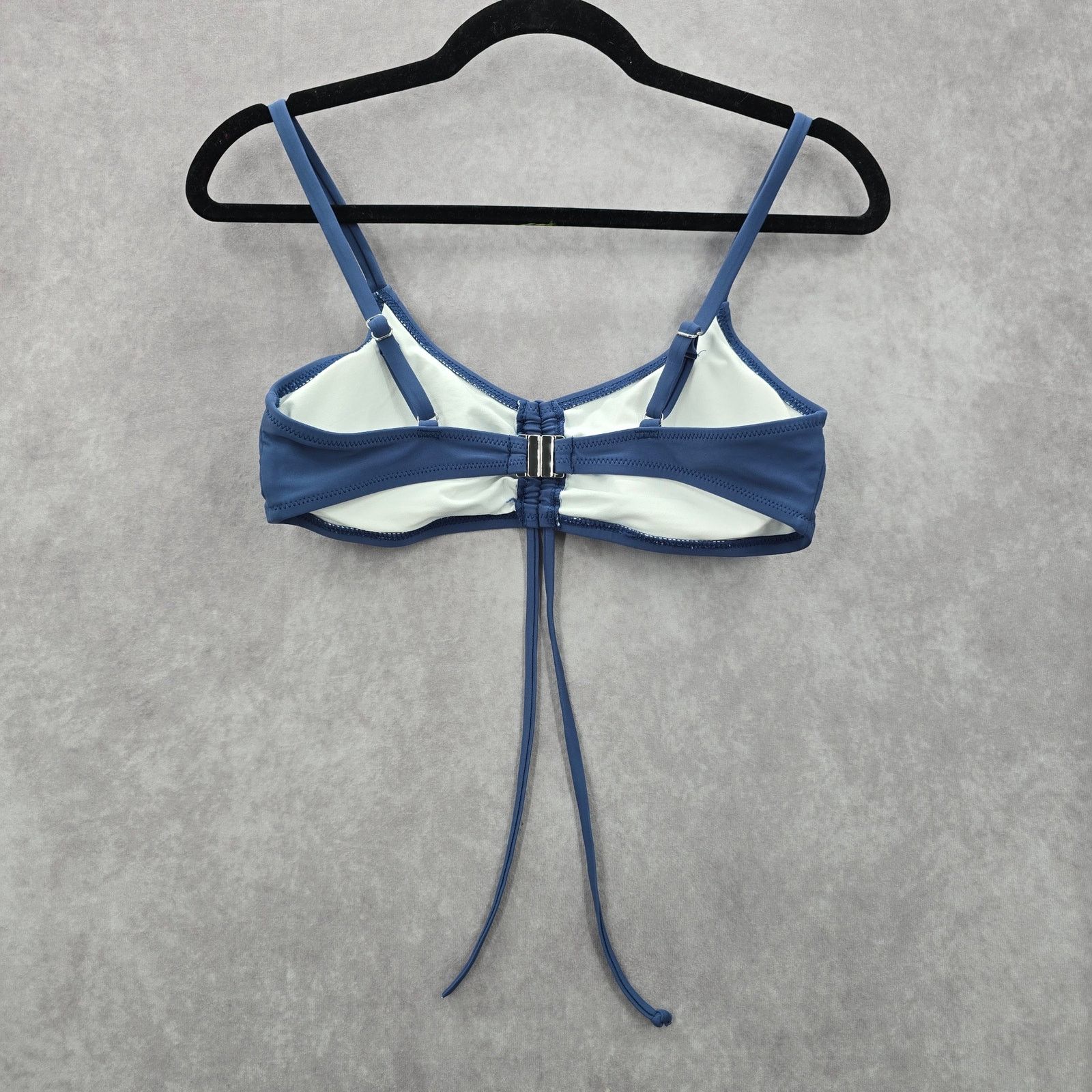 Other Blue Padded Adjustable String Bikini Top Swimwear Medium Size ONE SIZE - 6 Thumbnail
