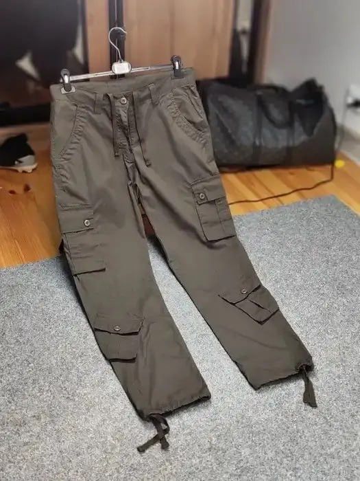 Hysteric Glamour Vintage If Six Was Nine style flared Baggy Cargo Pants Y2K Size US 32 / EU 48 - 10 Thumbnail