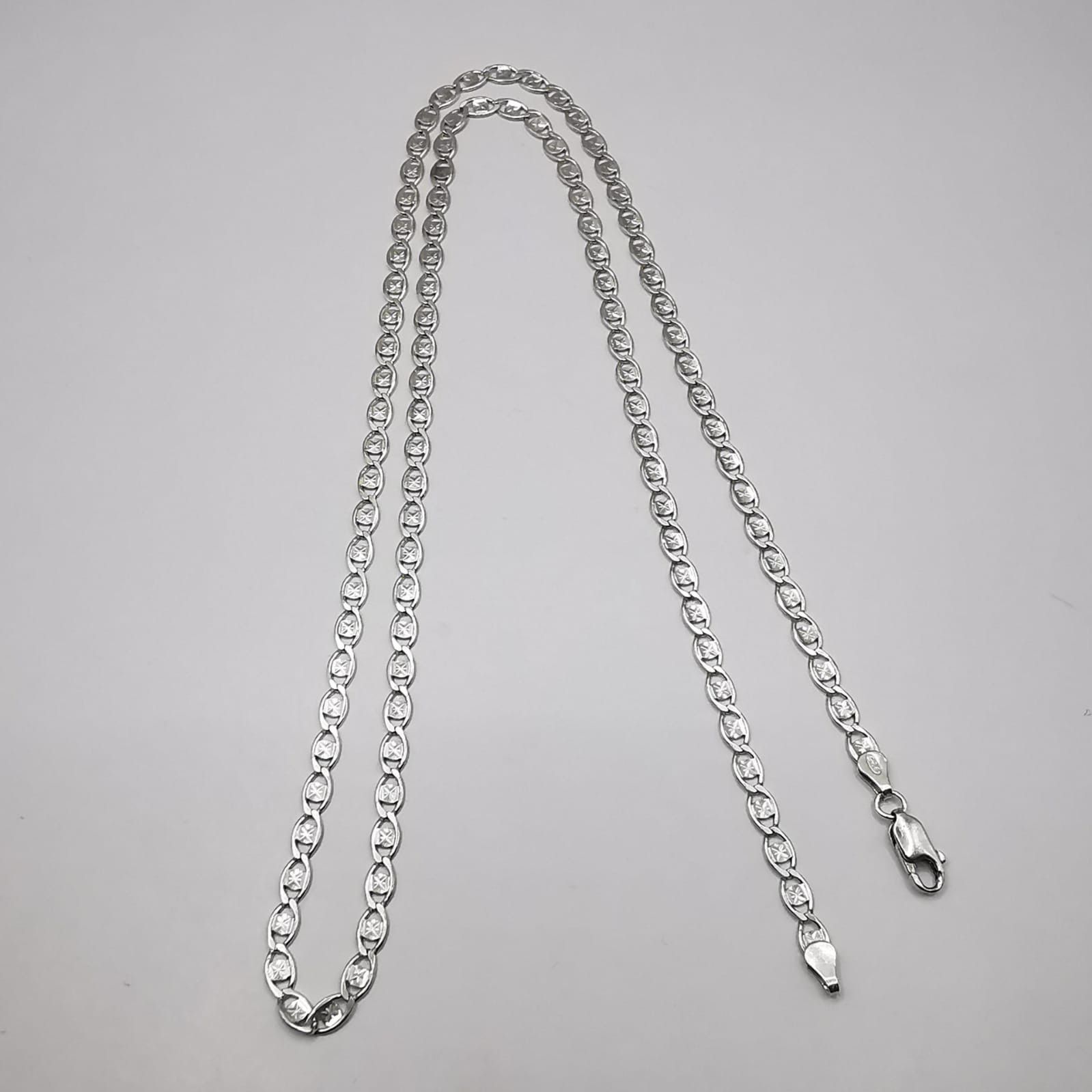 Sterling Silver Vintage Jewelry Chain, 925 Sterling Silver, Signed 10,78g Size ONE SIZE - 2 Thumbnail