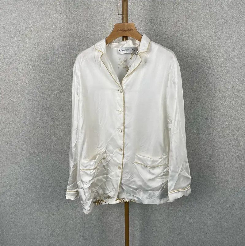 Dior White Silk Women's Shirt 0089