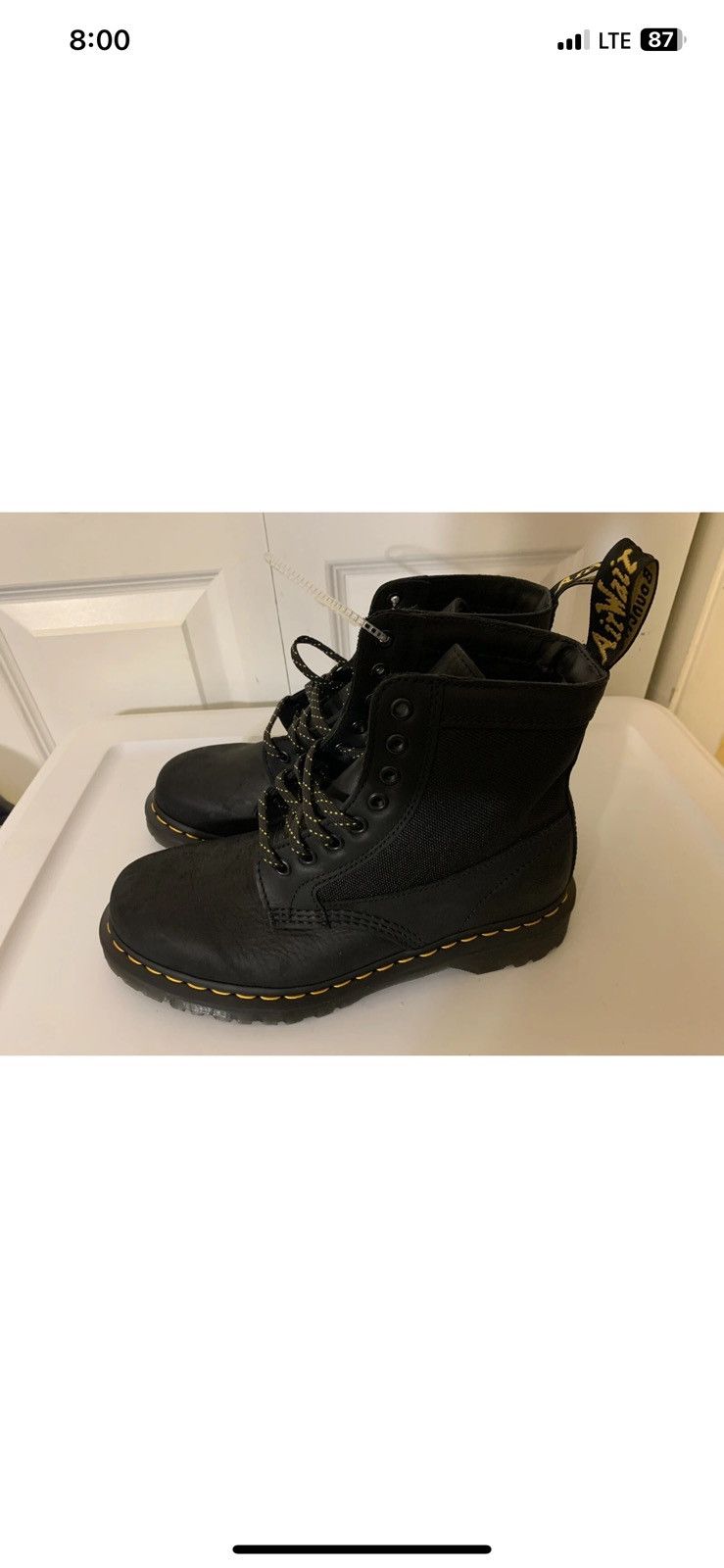 Dr. Martens Dr Martens mens sz 7 boots black docs 1460 panel Size US 7 / EU 40 - 6 Thumbnail