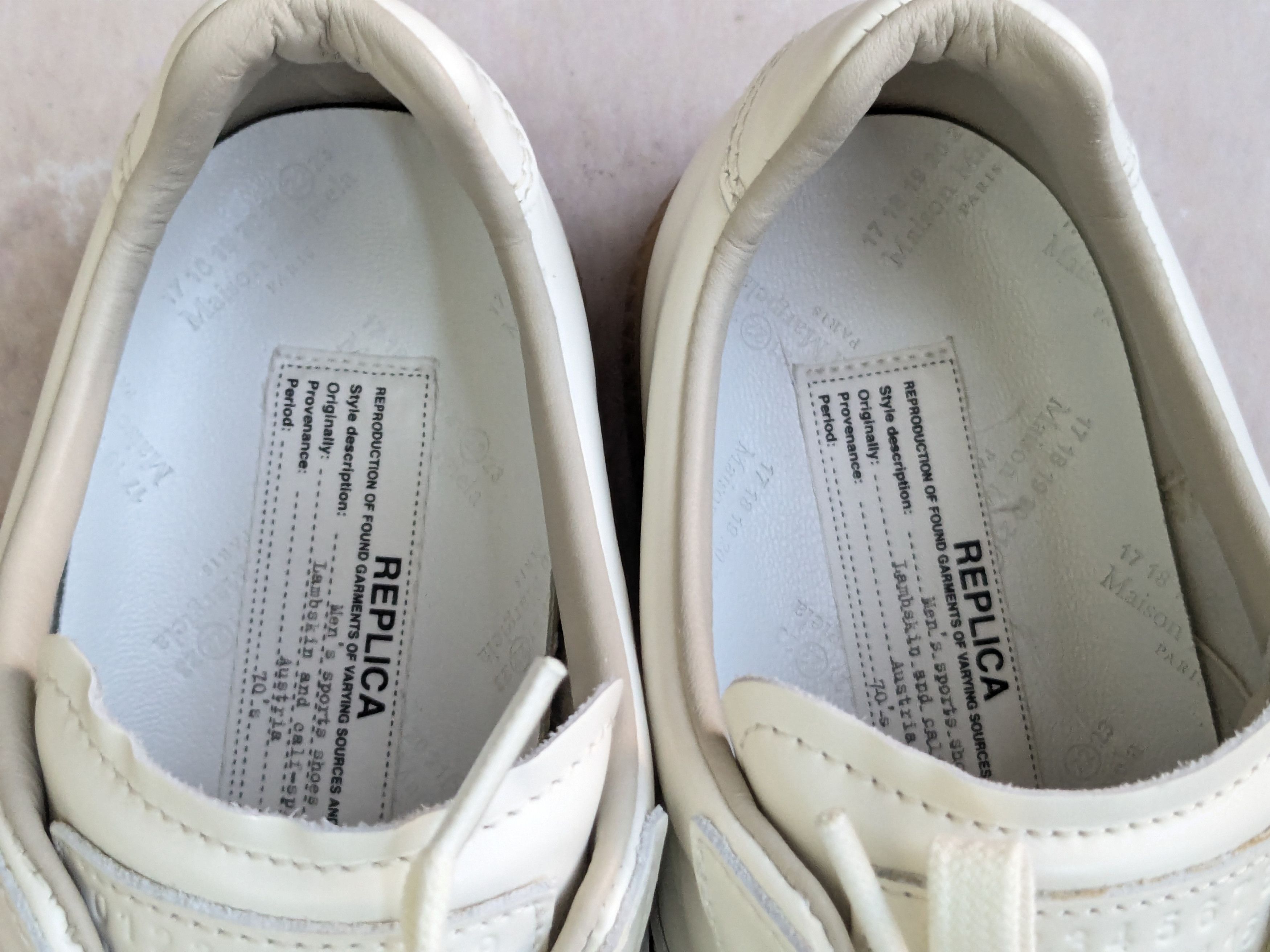 Maison Margiela Maison Margiela Replica GAT Cream White 8 41 Low Tops Gum Size US 8 / EU 41 - 8 Thumbnail