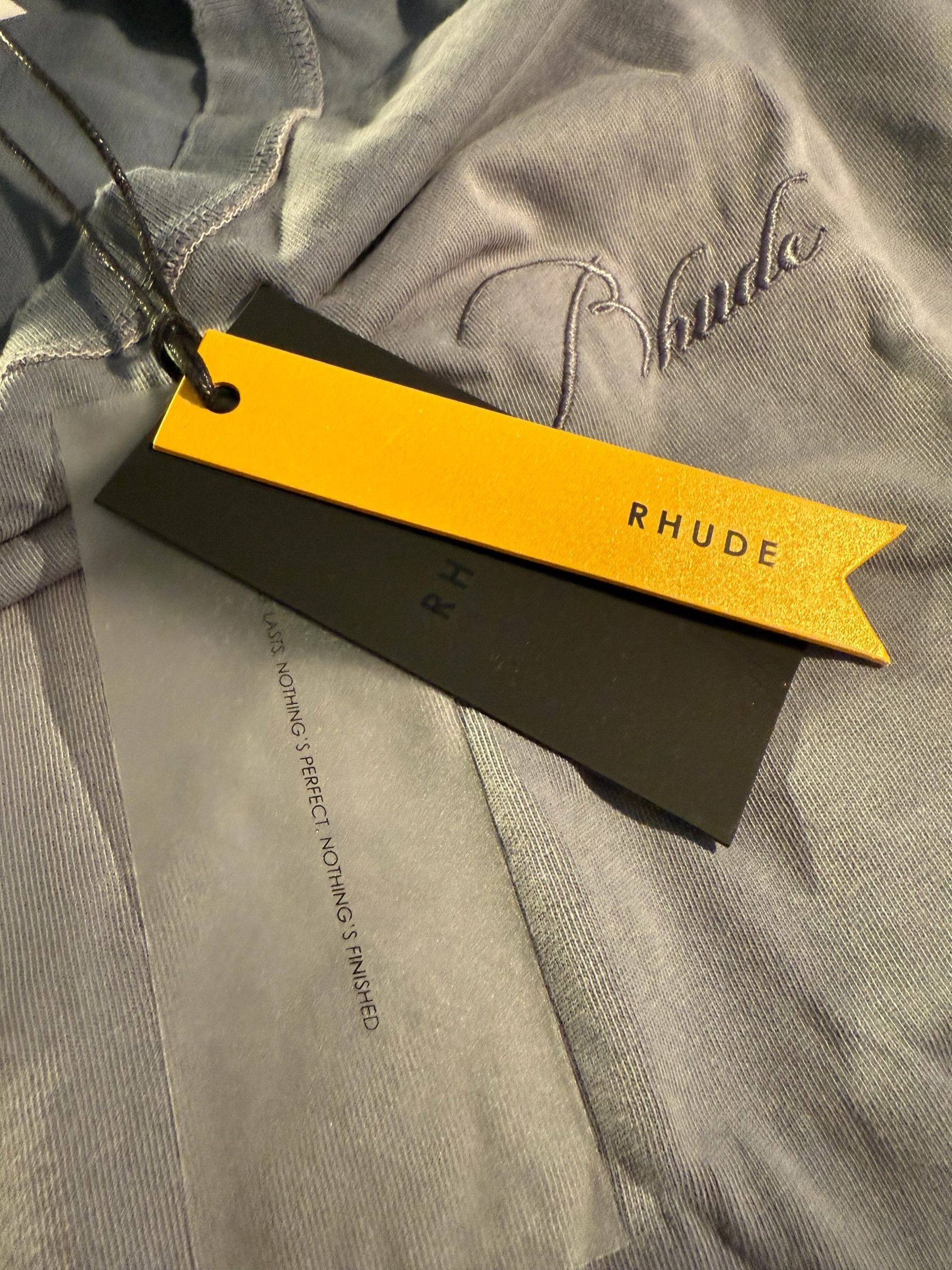 Rhude Rhude Logo-Embroidered Cotton-Jersey T-Shirt Size US M / EU 48-50 / 2 - 5 Thumbnail