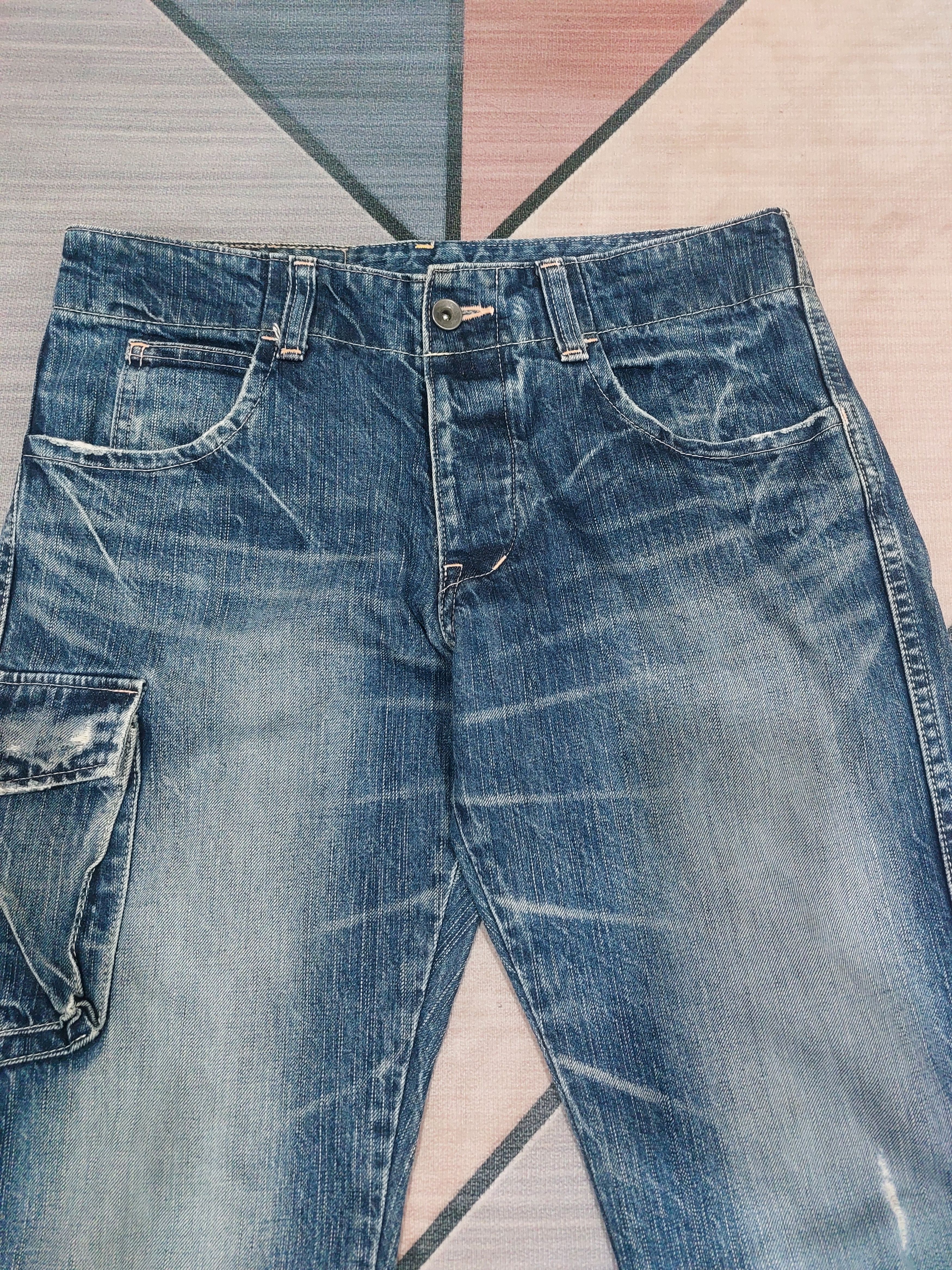 Johnbull Vintage 90's Johnbull Kojima Japan Cargo Multi Pocket Denim Size US 31 - 5 Thumbnail