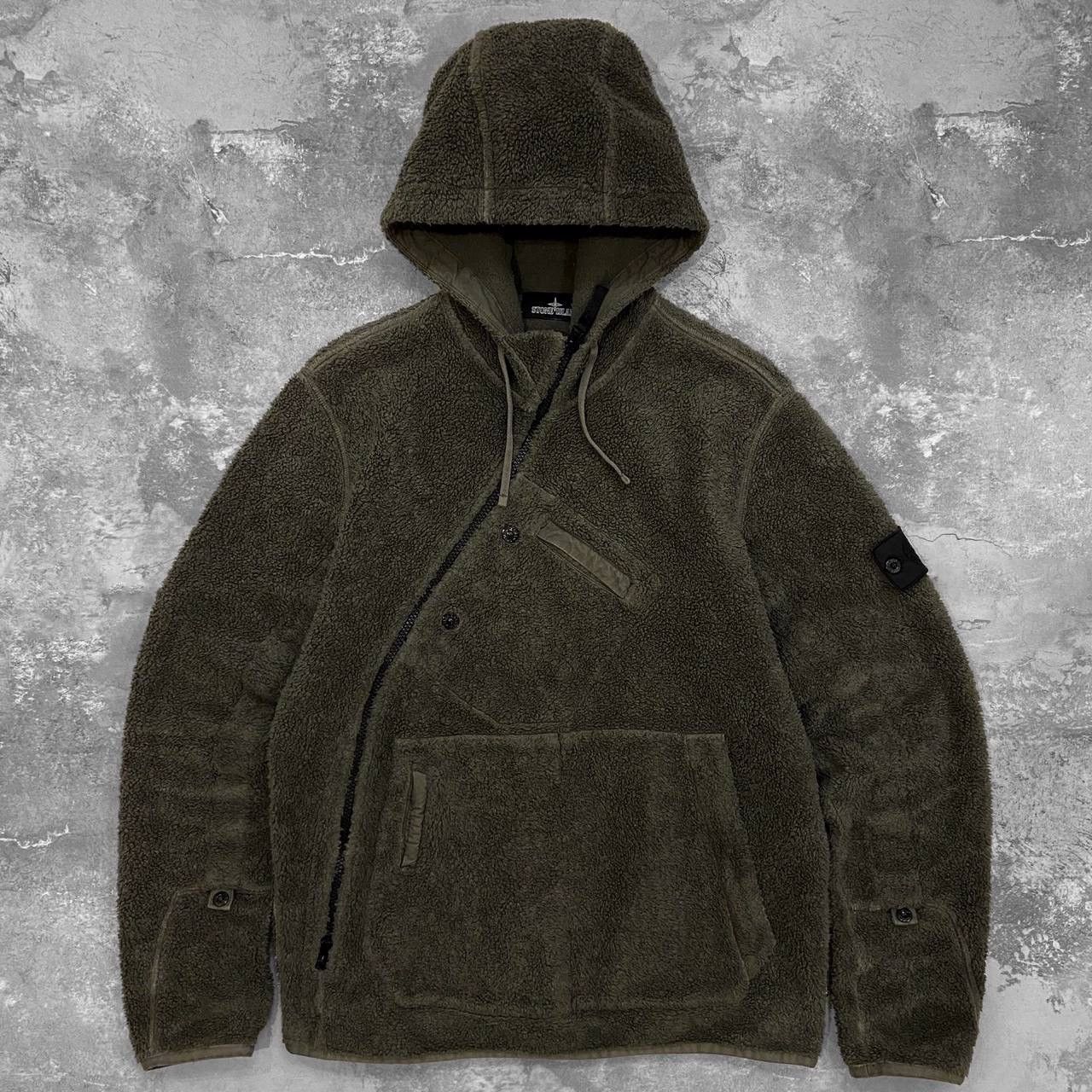 Stone Island × Stone Island Shadow Project Stone Island Shadow Project Asymmetric Fleece Hoodie Size US L / EU 52-54 / 3 - 1 Thumbnail