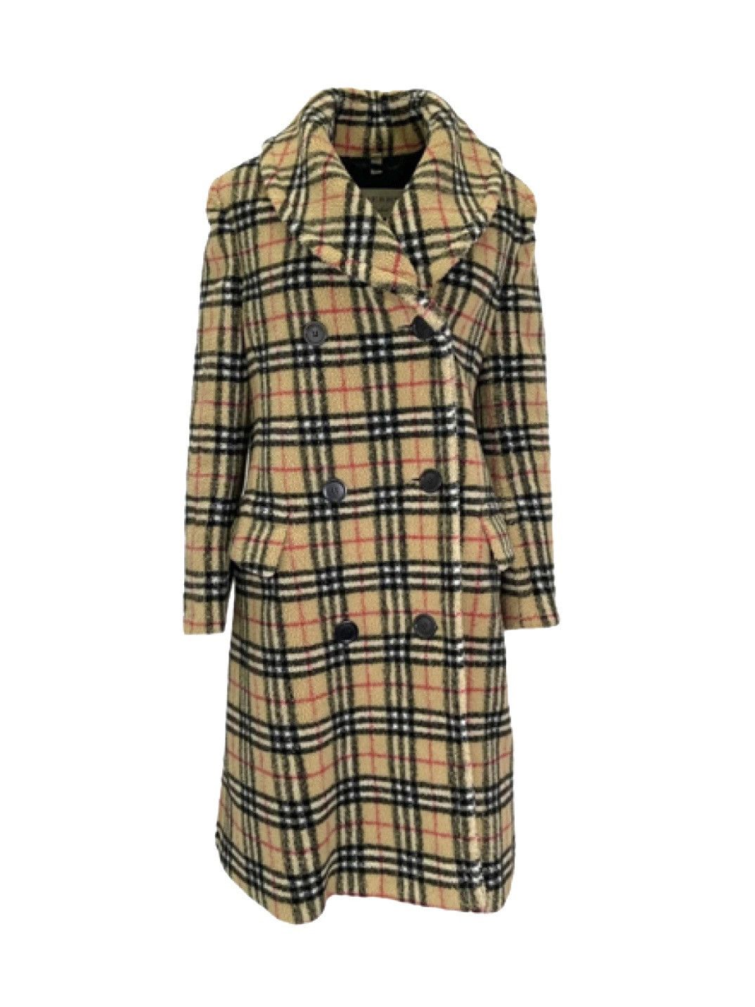 Burberry Burberry double-breasted Teddy coat in wool Check, 42. Size M / US 6-8 / IT 42-44 - 1 Thumbnail