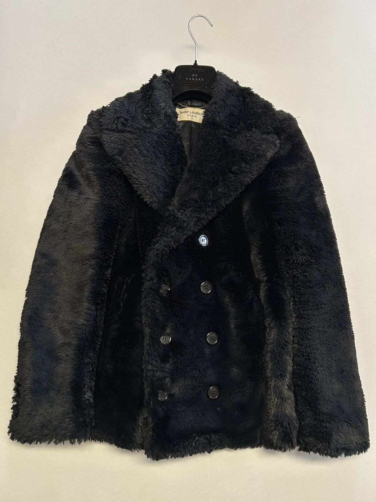 Saint Laurent Paris Fall/Winter 2019 Double-Breasted Fur Coat Size US S / EU 44-46 / 1 - 4 Thumbnail