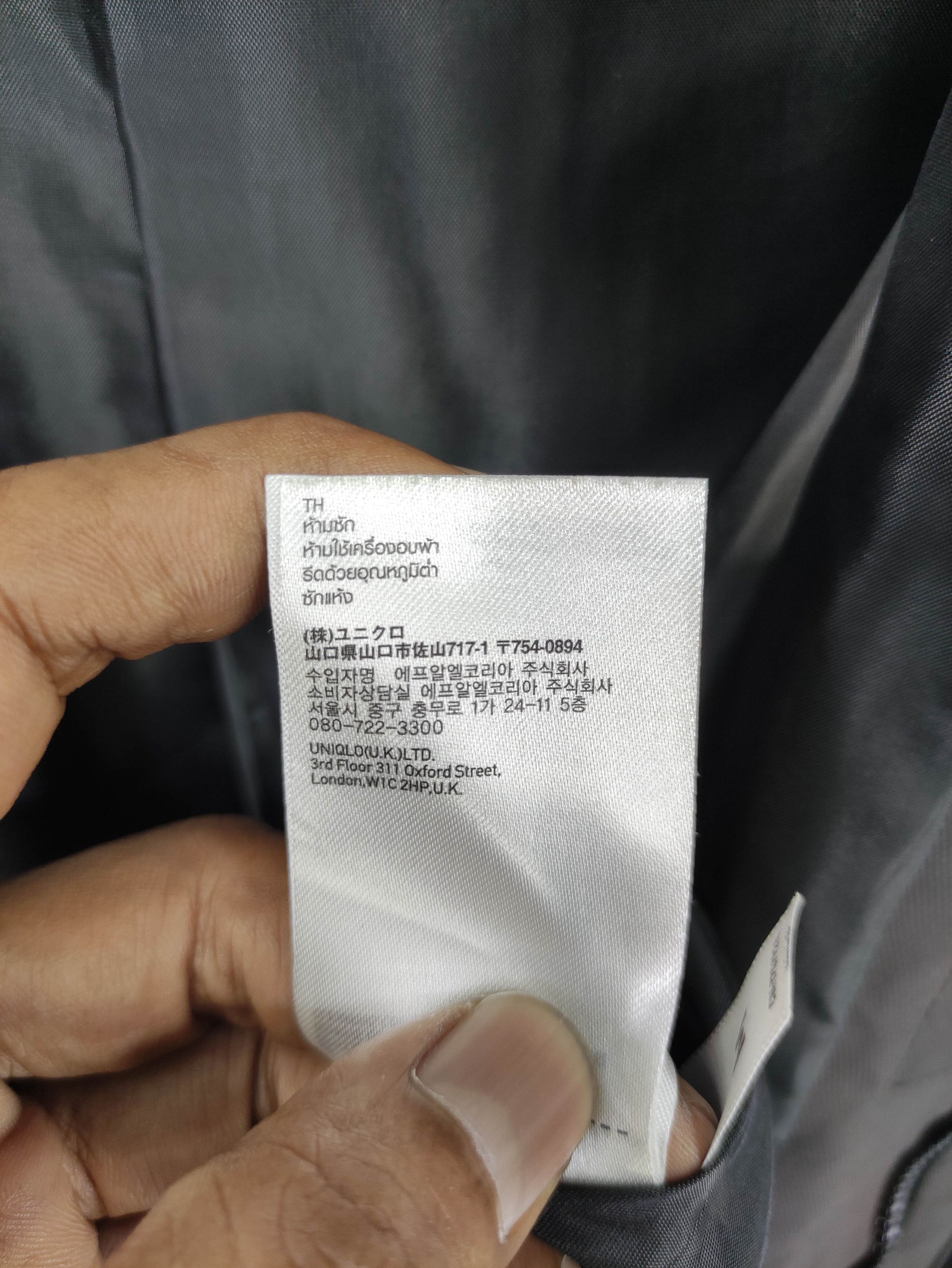 Uniqlo Long Coat Jacket Zipper