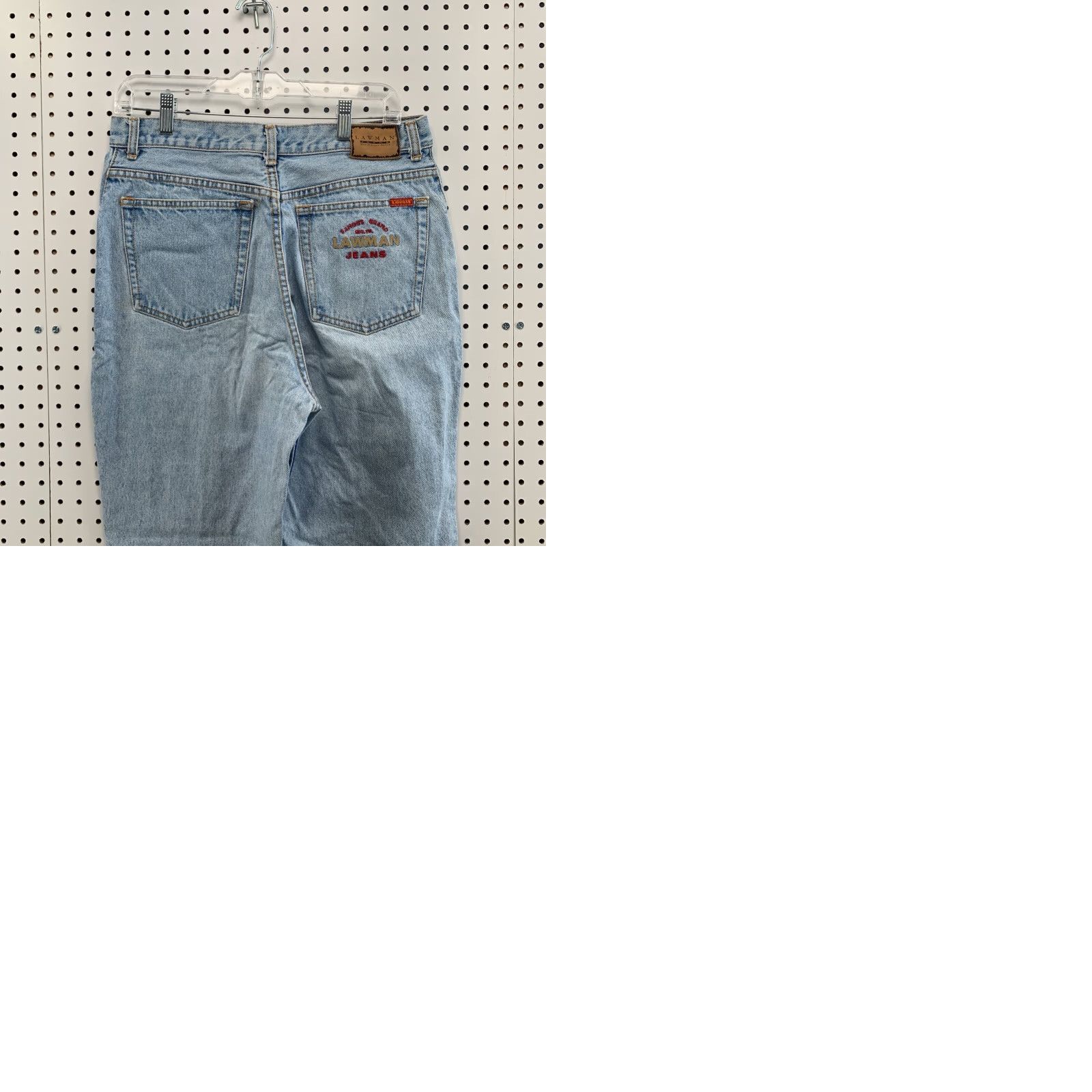 Denime VINTAGE Lawmen Jeans Womens 32x31 Light Wash Denim Embroidered Pocket Tapered Jeans Size 24" / US 00 / IT 34 - 12 Thumbnail